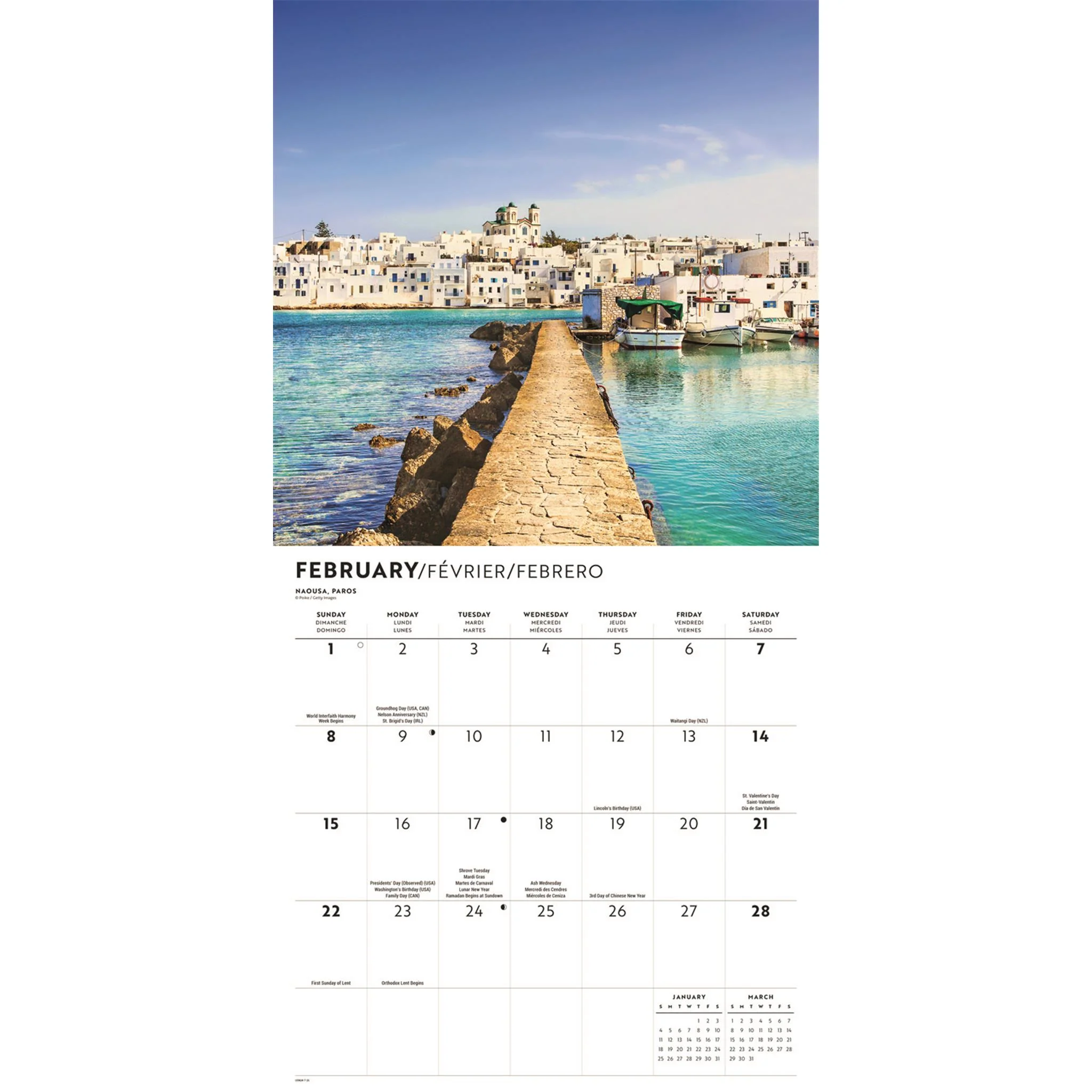 Greek Isles 2026 Wall Calendar - Image 3