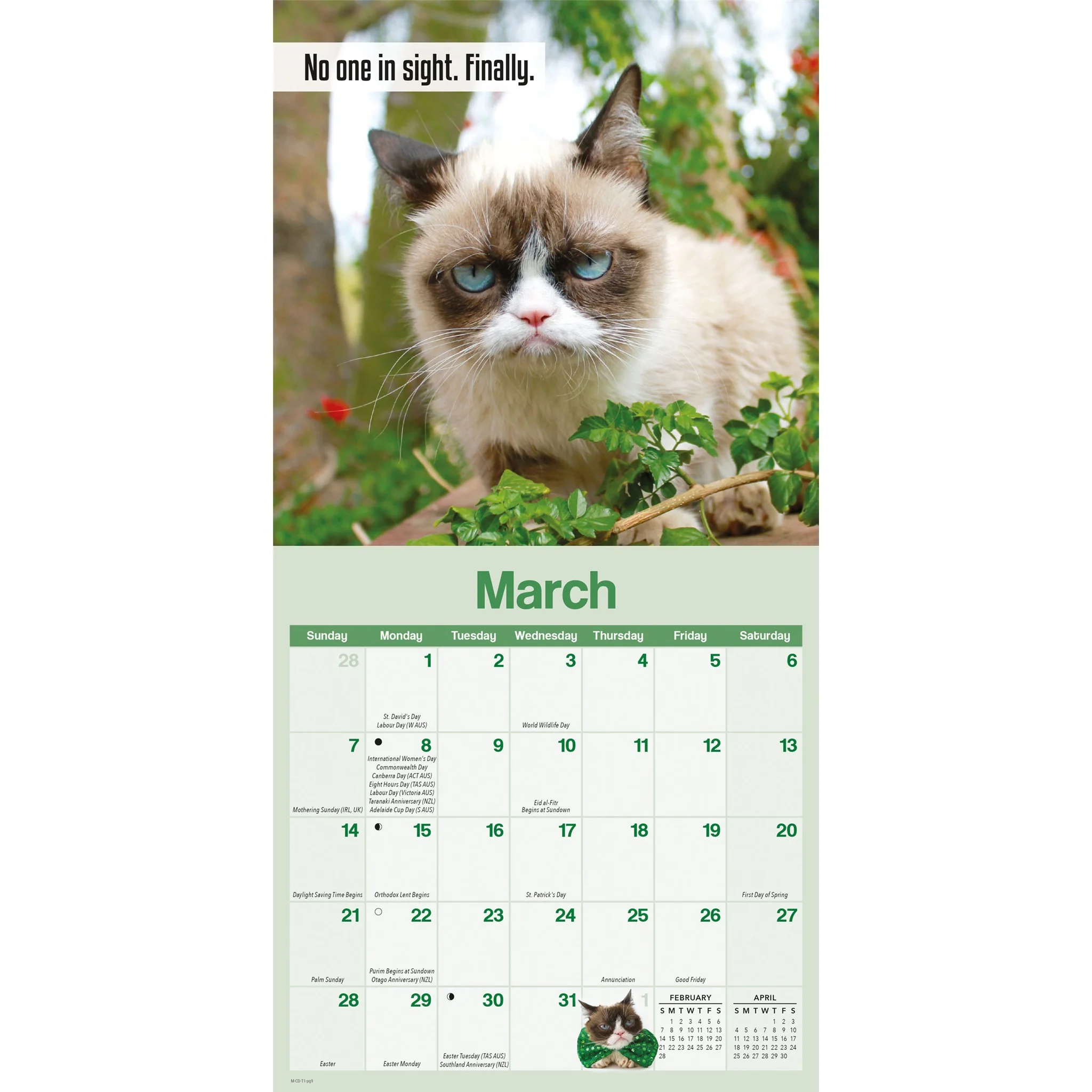 Grumpy Cat 2027 Mini Calendar - Image 3