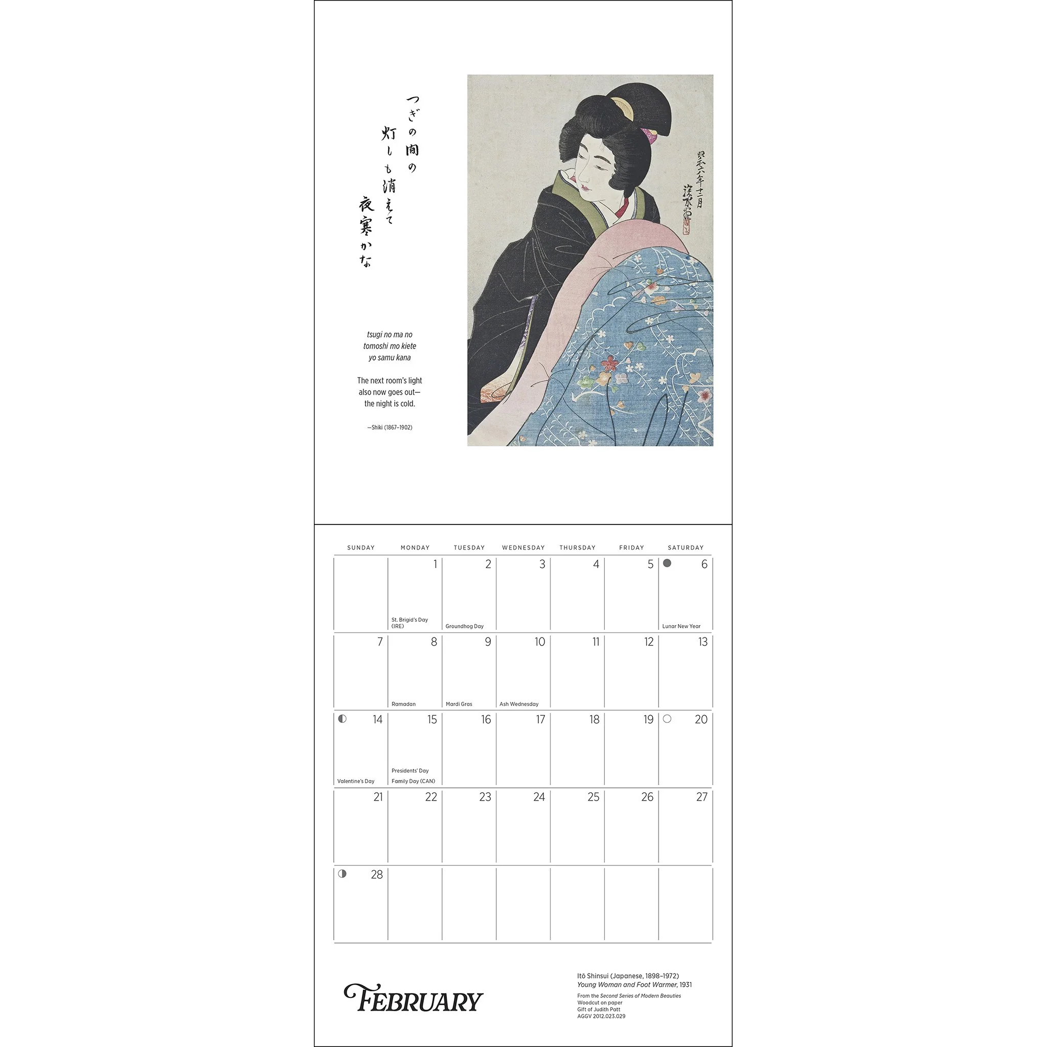 Haiku: Japanese Art and Poetry 2027 Mini Calendar - Image 6