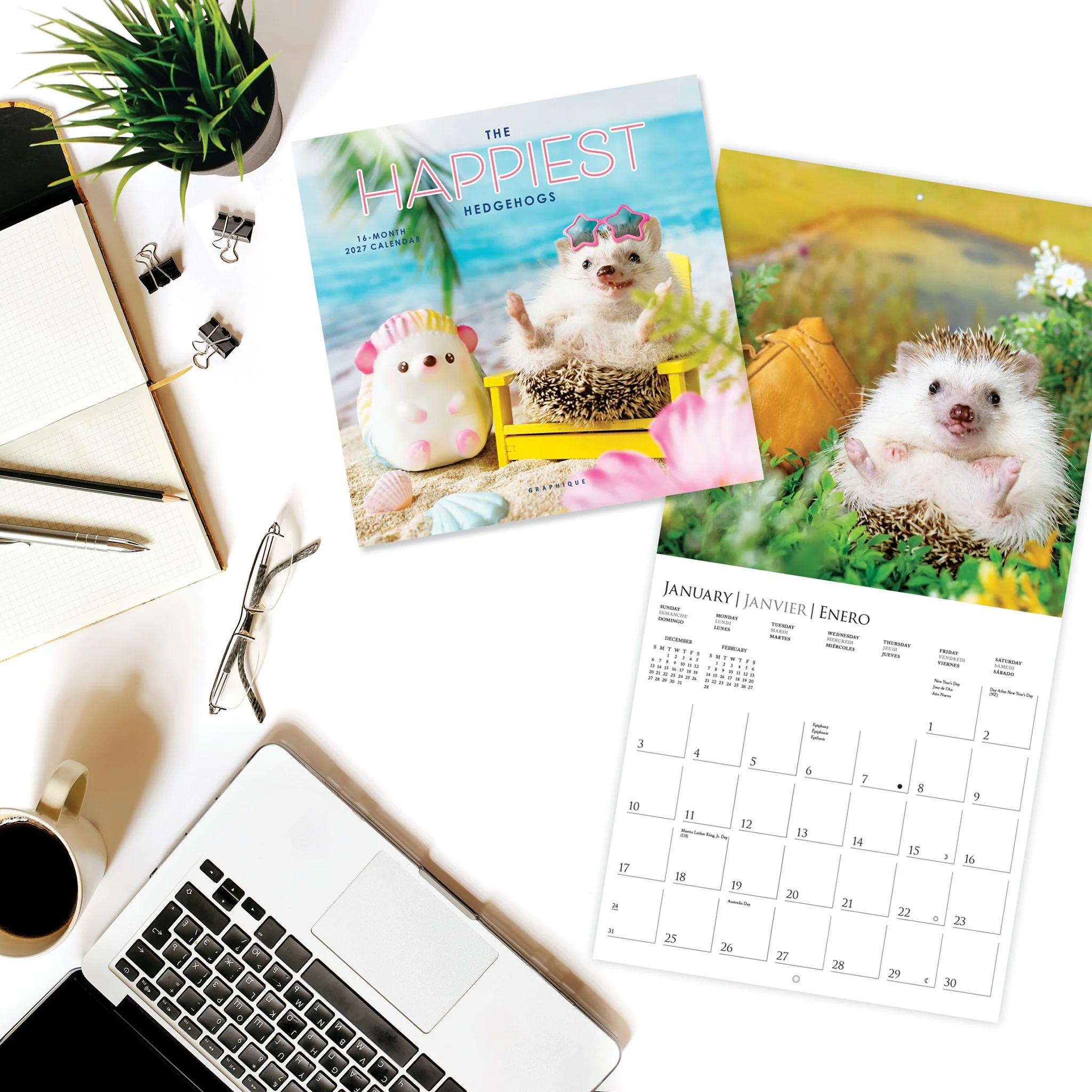 Happiest Hedgehogs 2027 Mini Calendar - Image 4