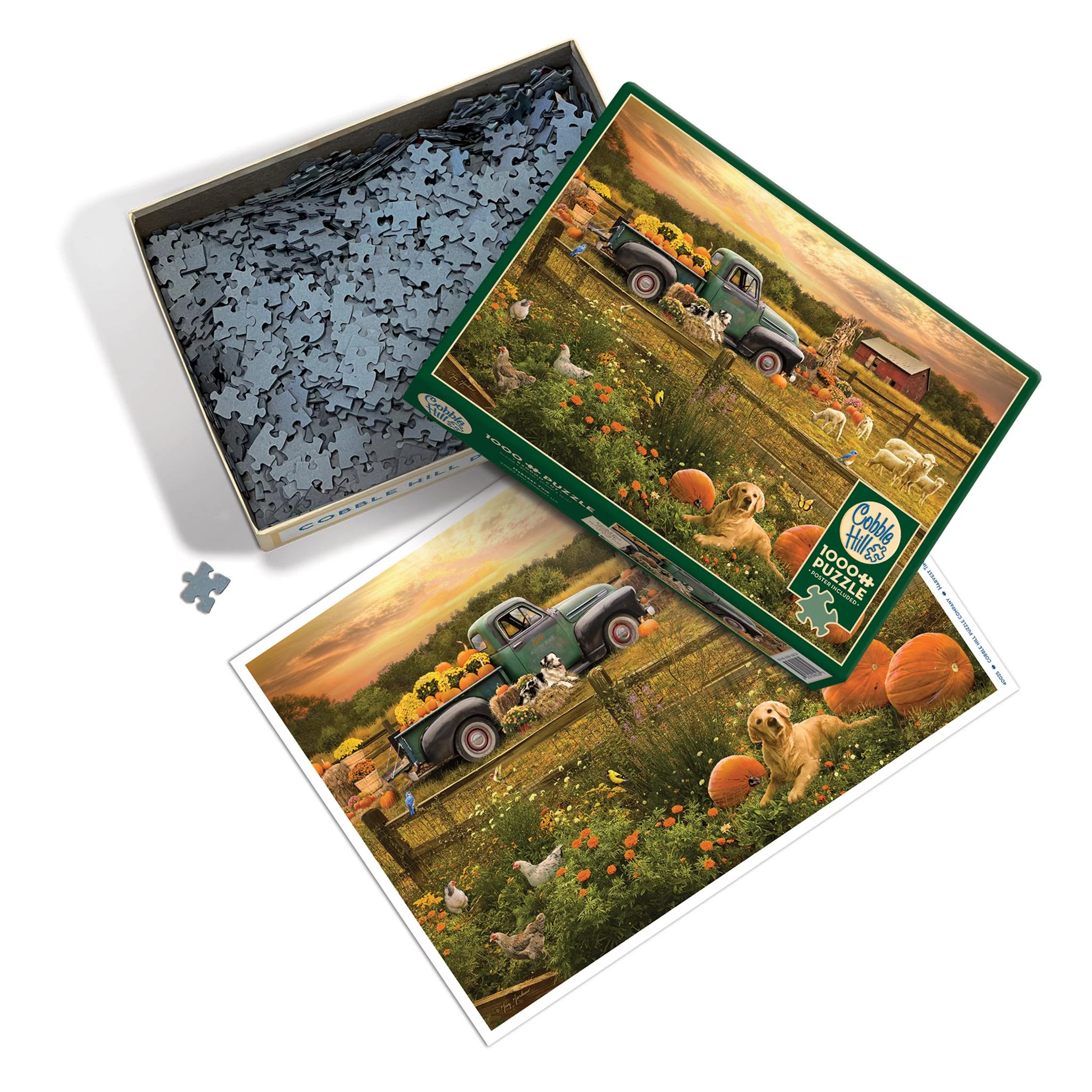Harvest Time 1000 Piece Puzzle Cobble Hill - Image 5