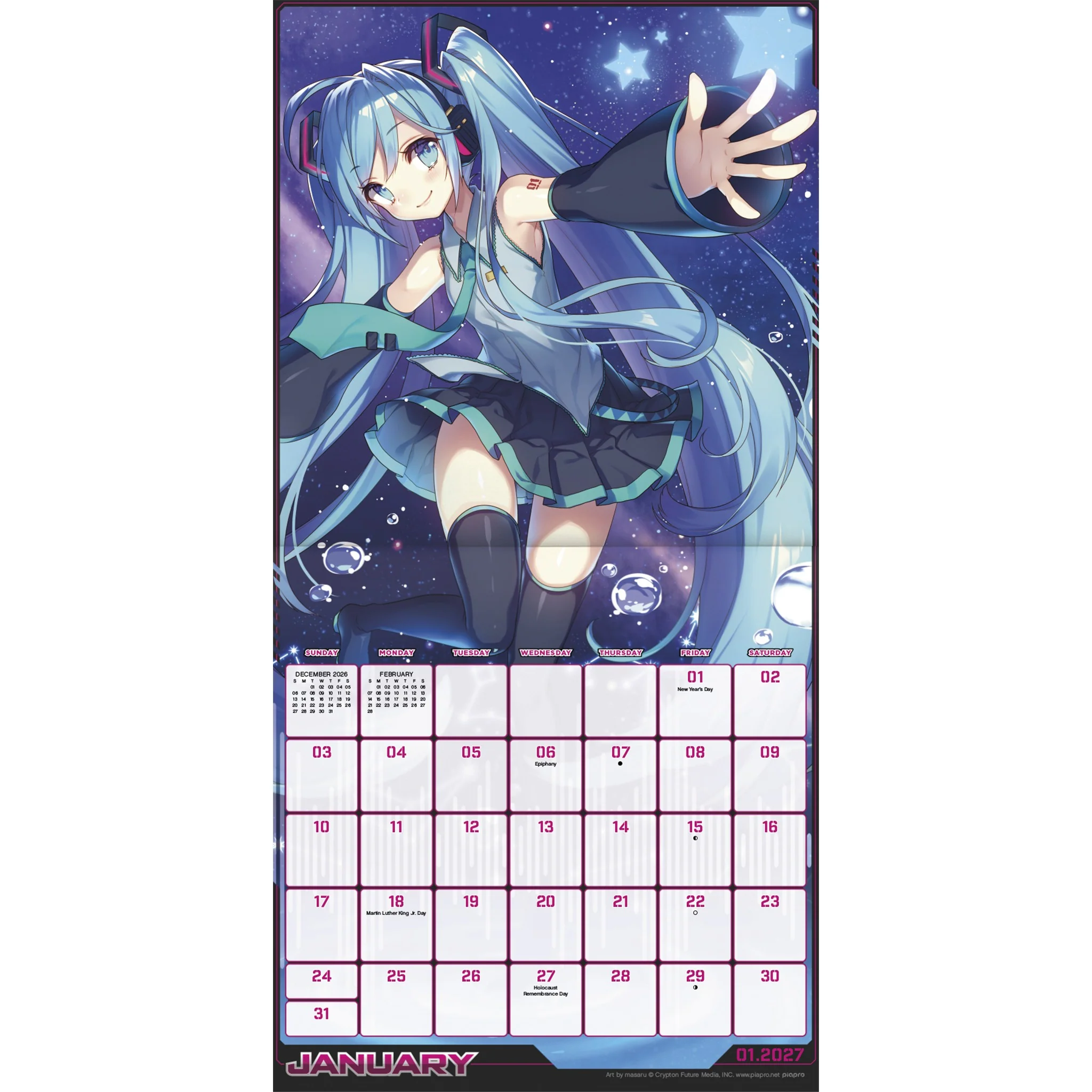 Hatsune Miku 2027 Mini Calendar - Image 3