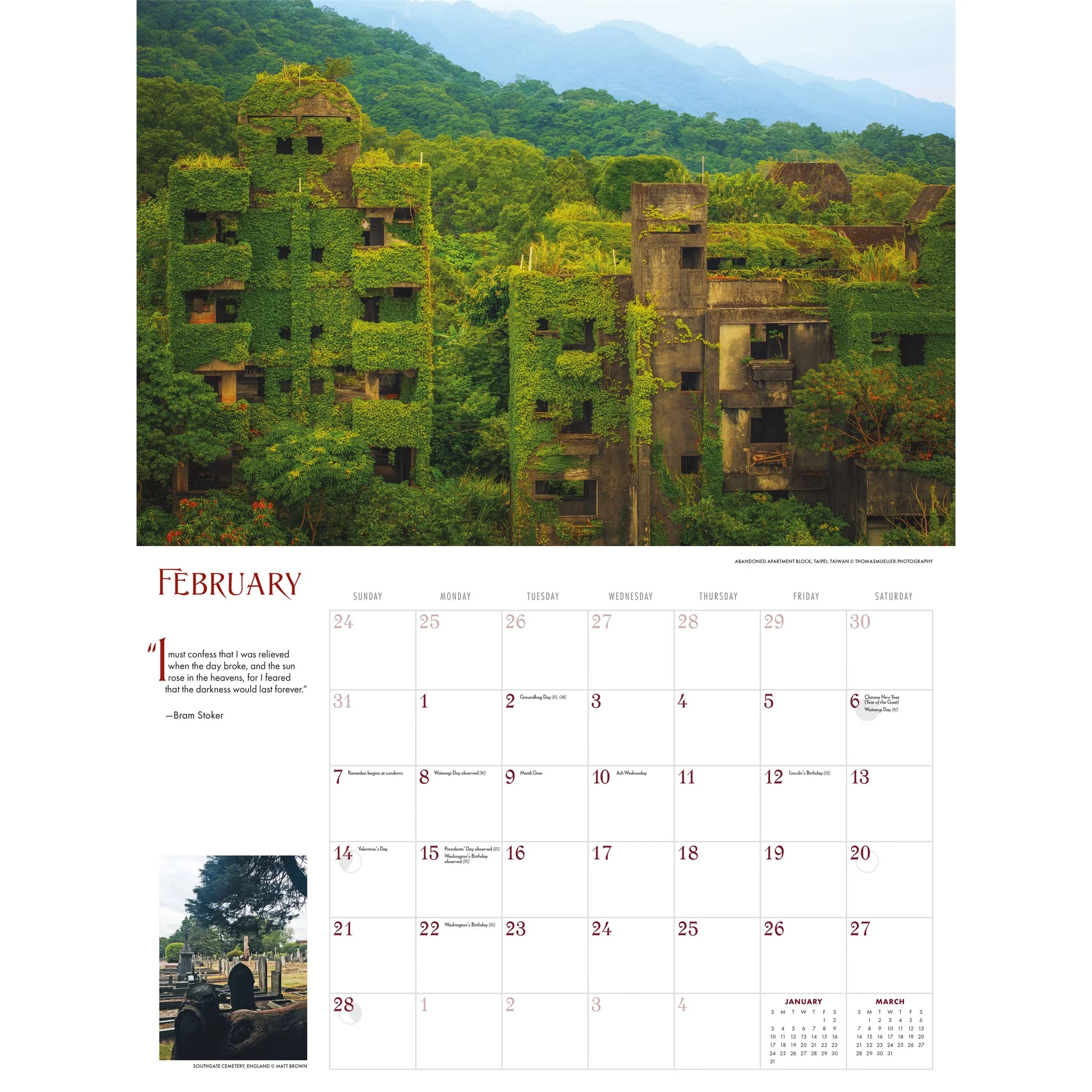 Haunts 2027 Wall Calendar - Image 3