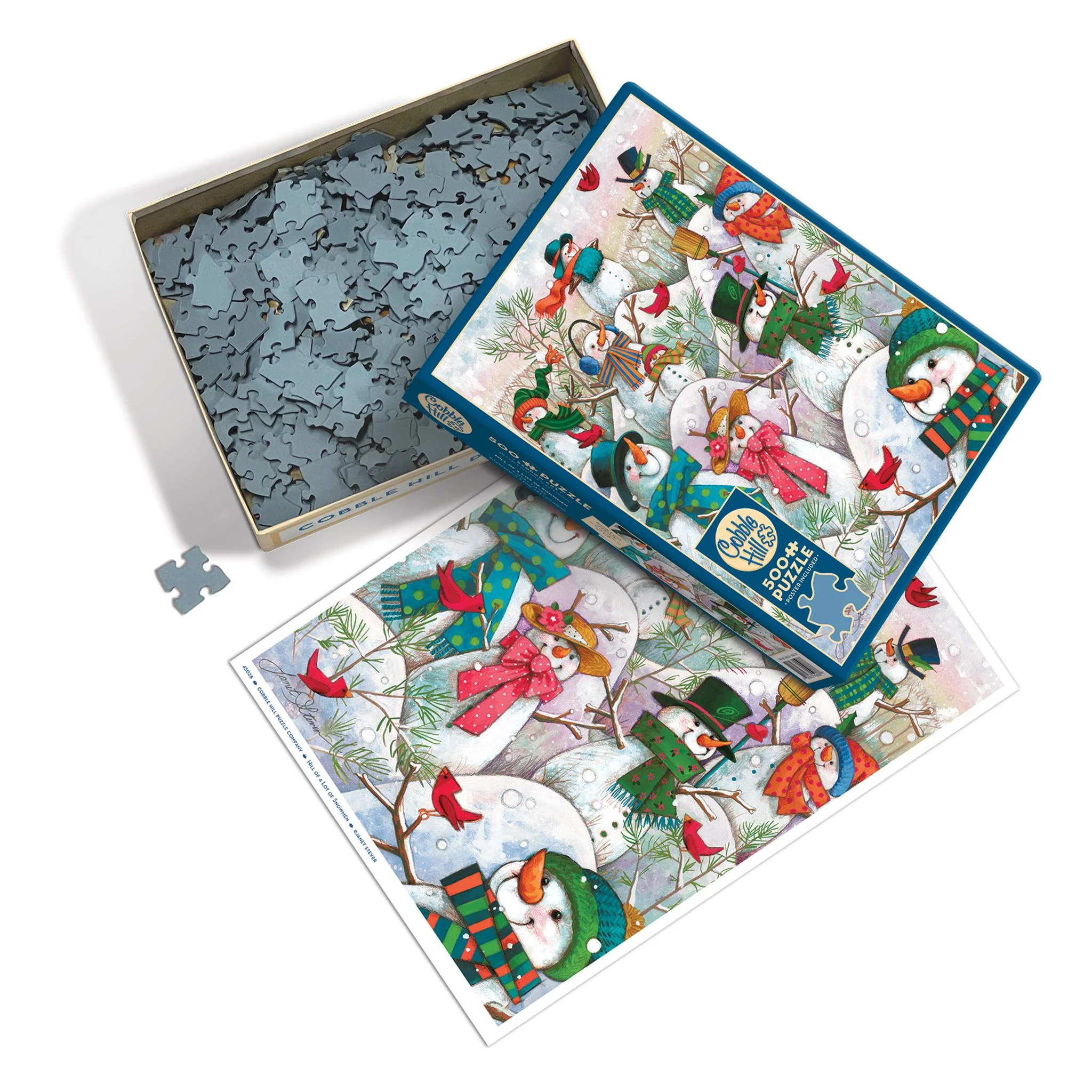 Hill of a Lot of Snowmen 500 Piece Puzzle - Image 3
