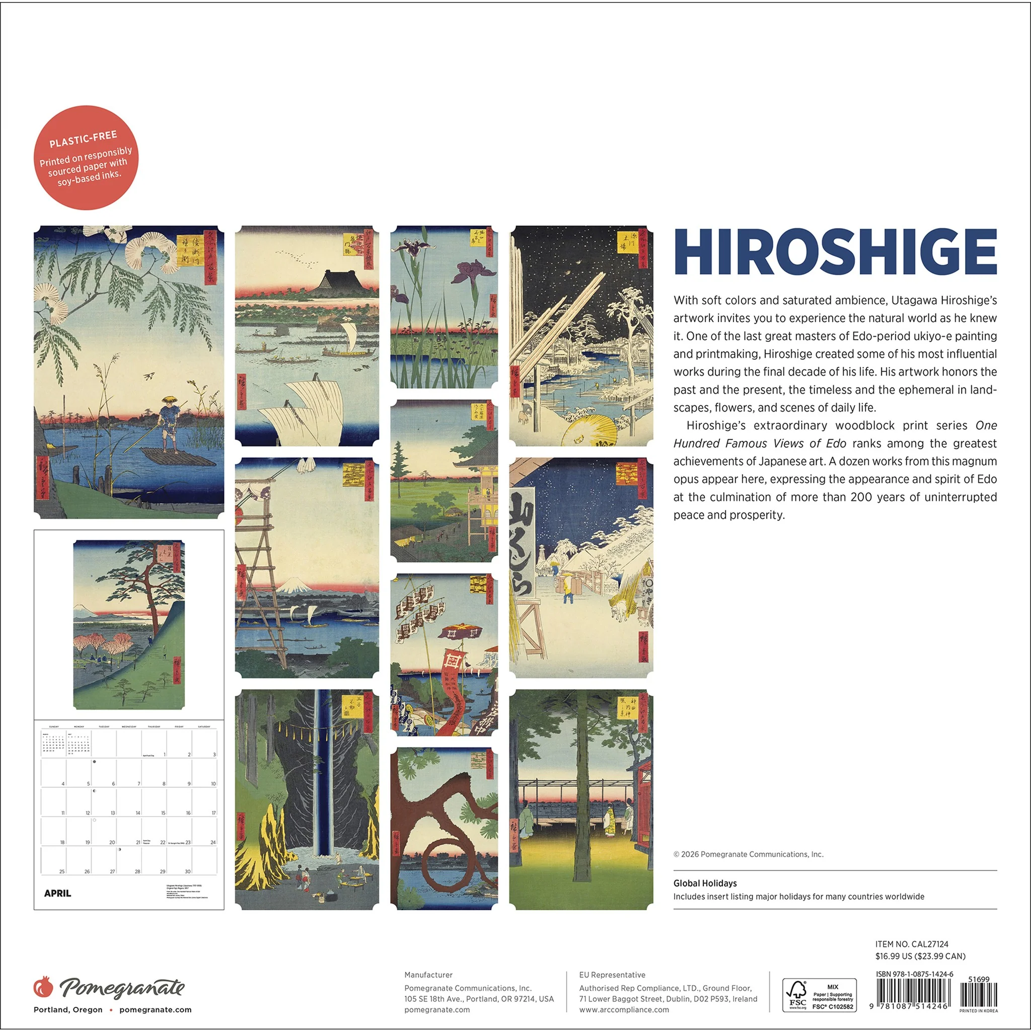 Hiroshige 2027 Wall Calendar - Image 2