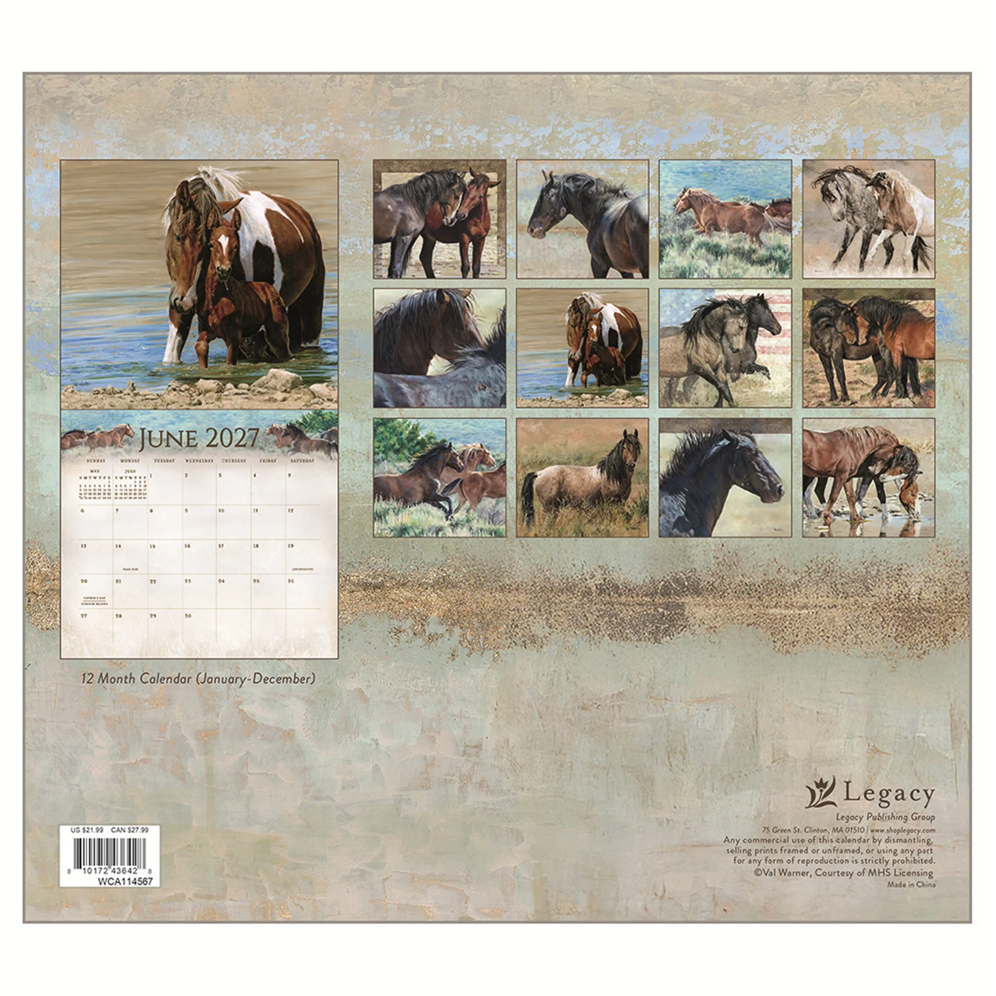 Horses 2027 Wall Calendar - Image 2