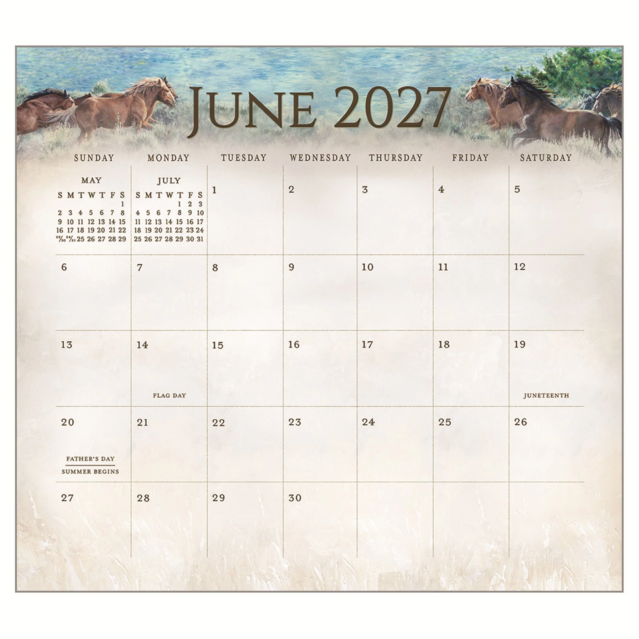 Horses 2027 Wall Calendar - Image 3