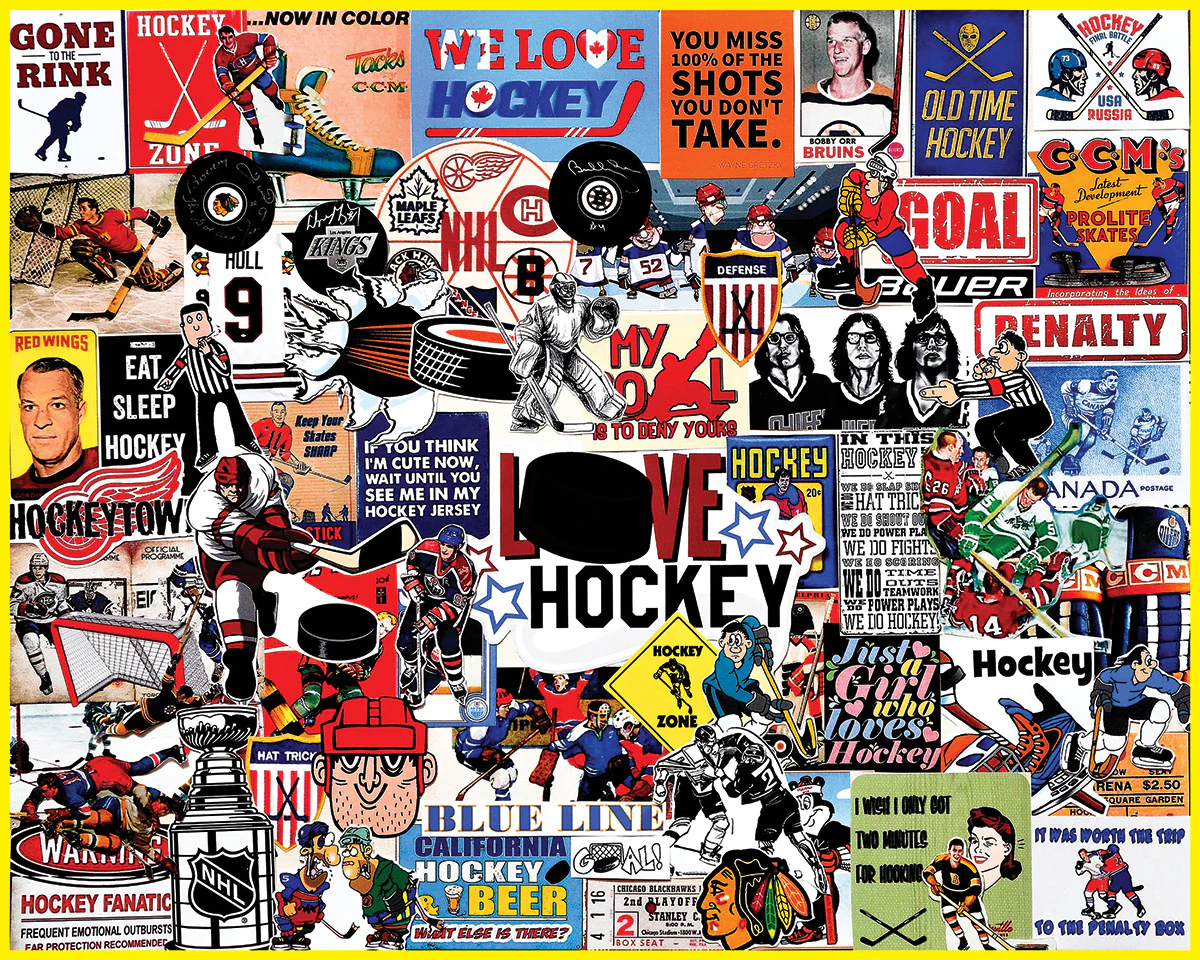 I Love Hockey 1000 Piece Puzzle - Online Only - Image 2