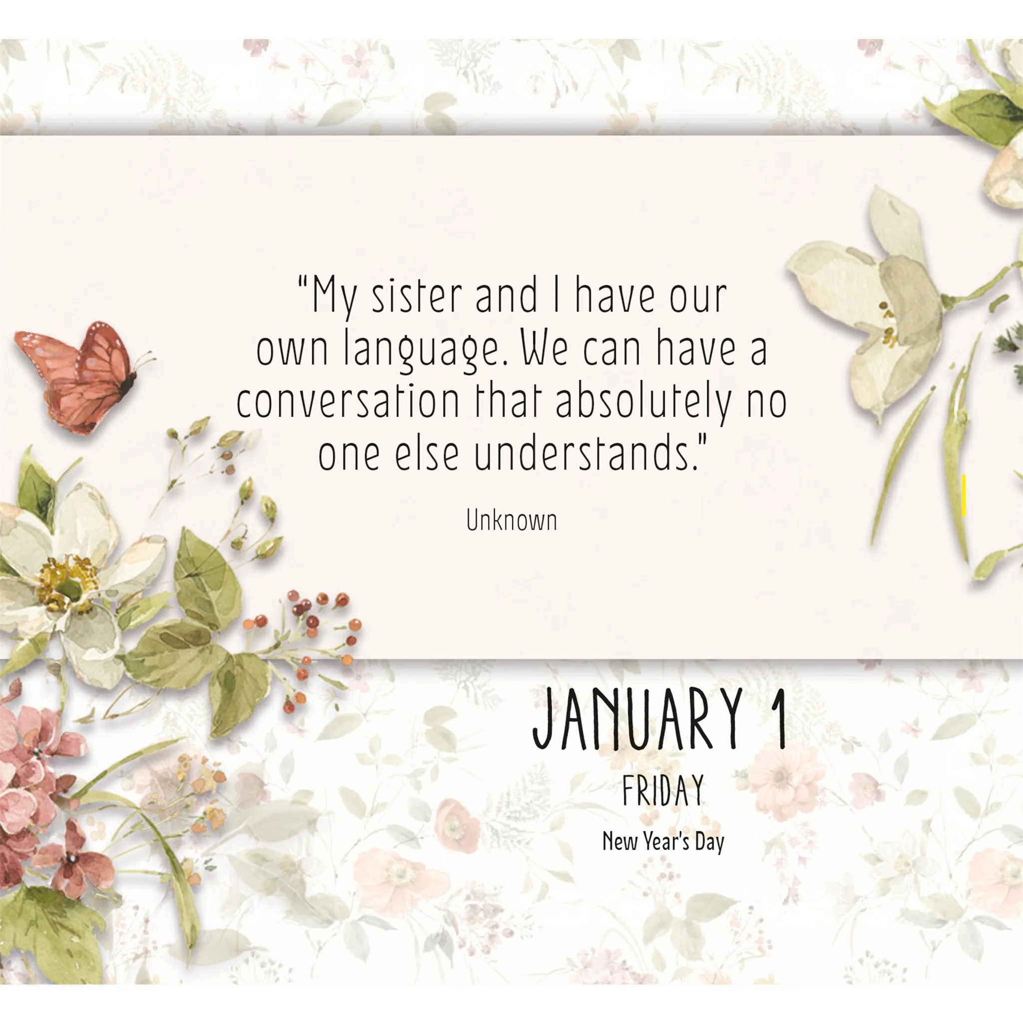I Love You Sis 2027 Small Box Calendar - Image 3