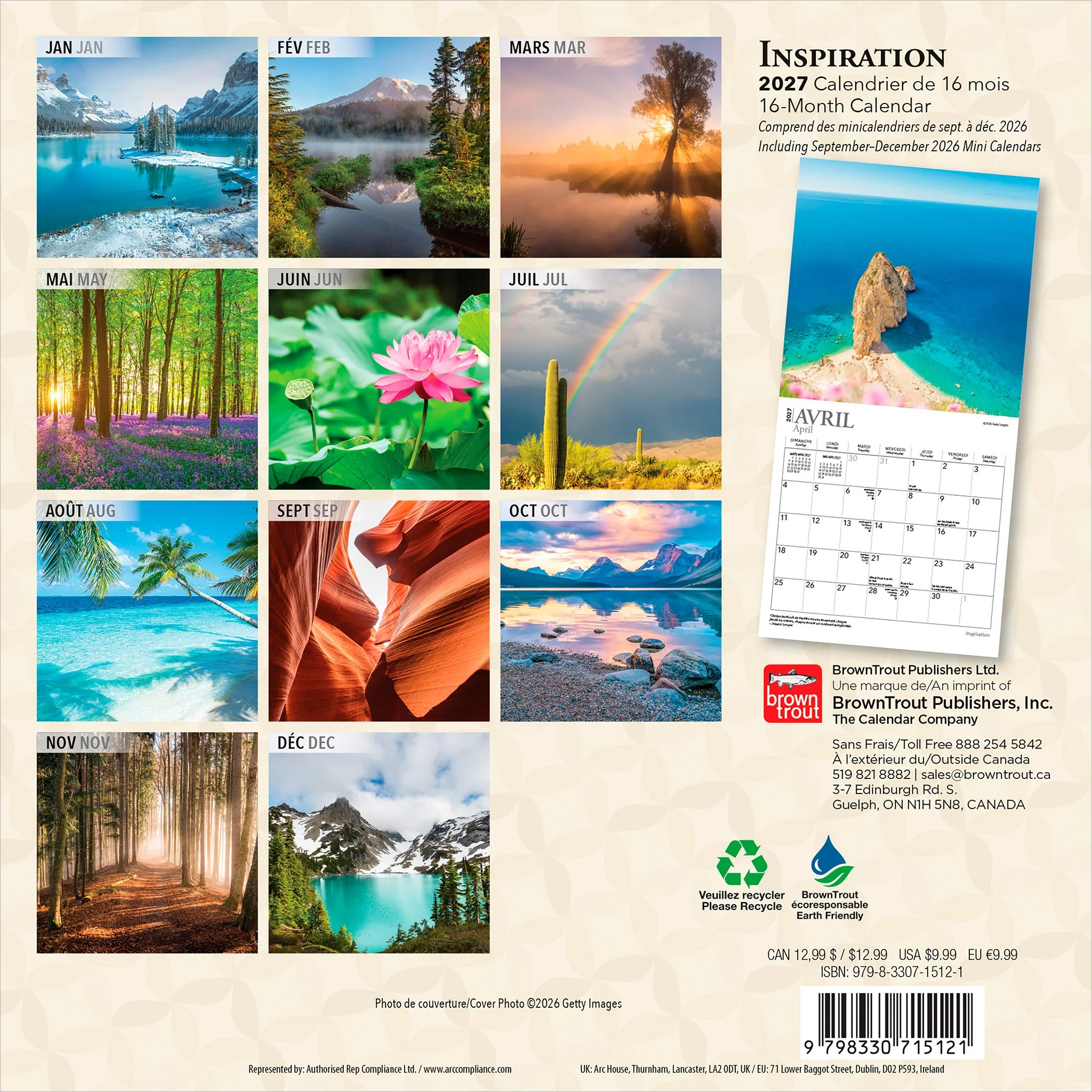 Inspiration 2027 Mini Calendar (French) - Image 2