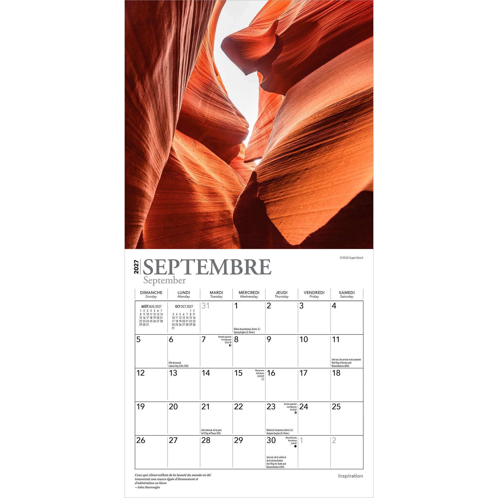 Inspiration 2027 Mini Calendar (French) - Image 4