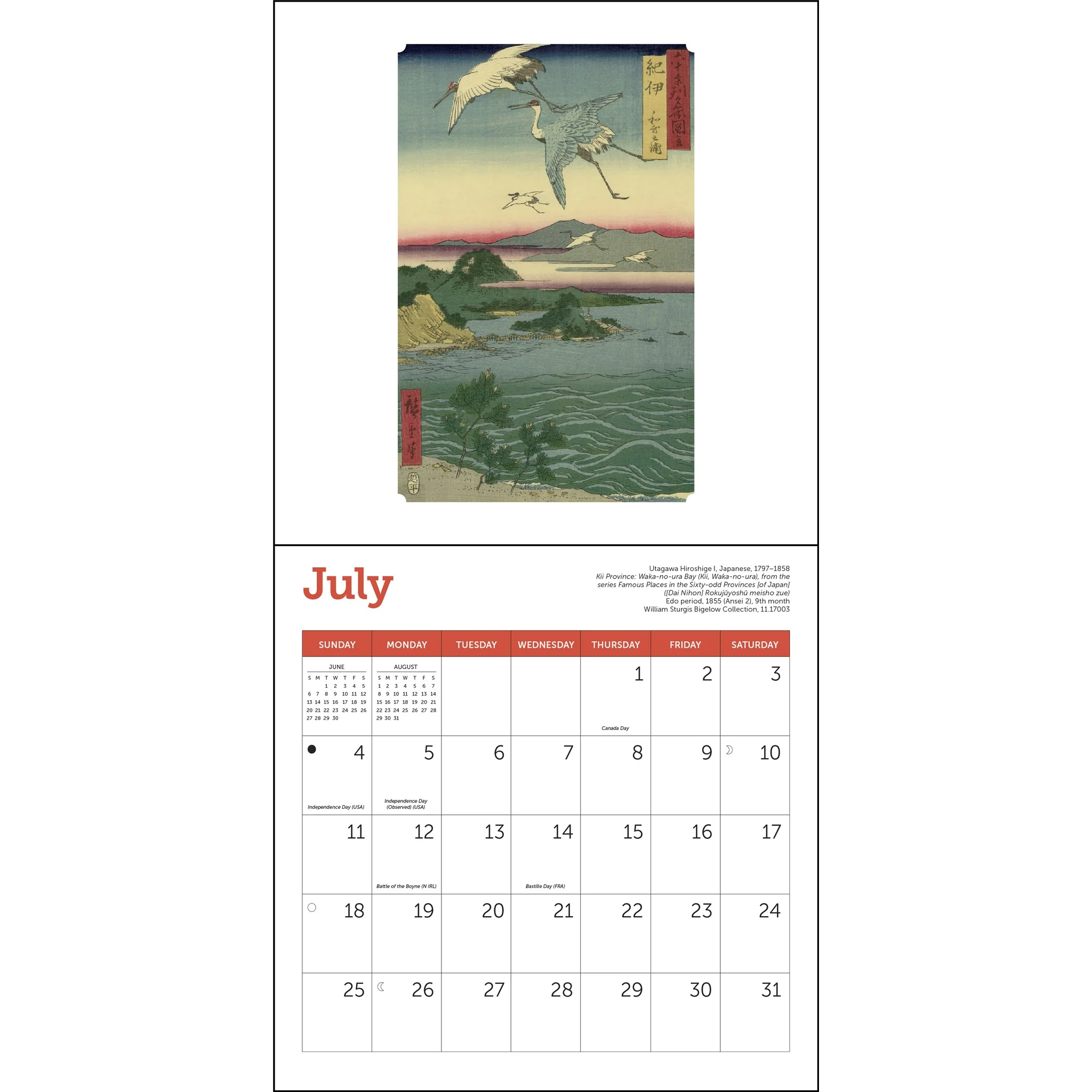 Japanese Woodblocks MFA Boston 2027 Mini Calendar - Image 3