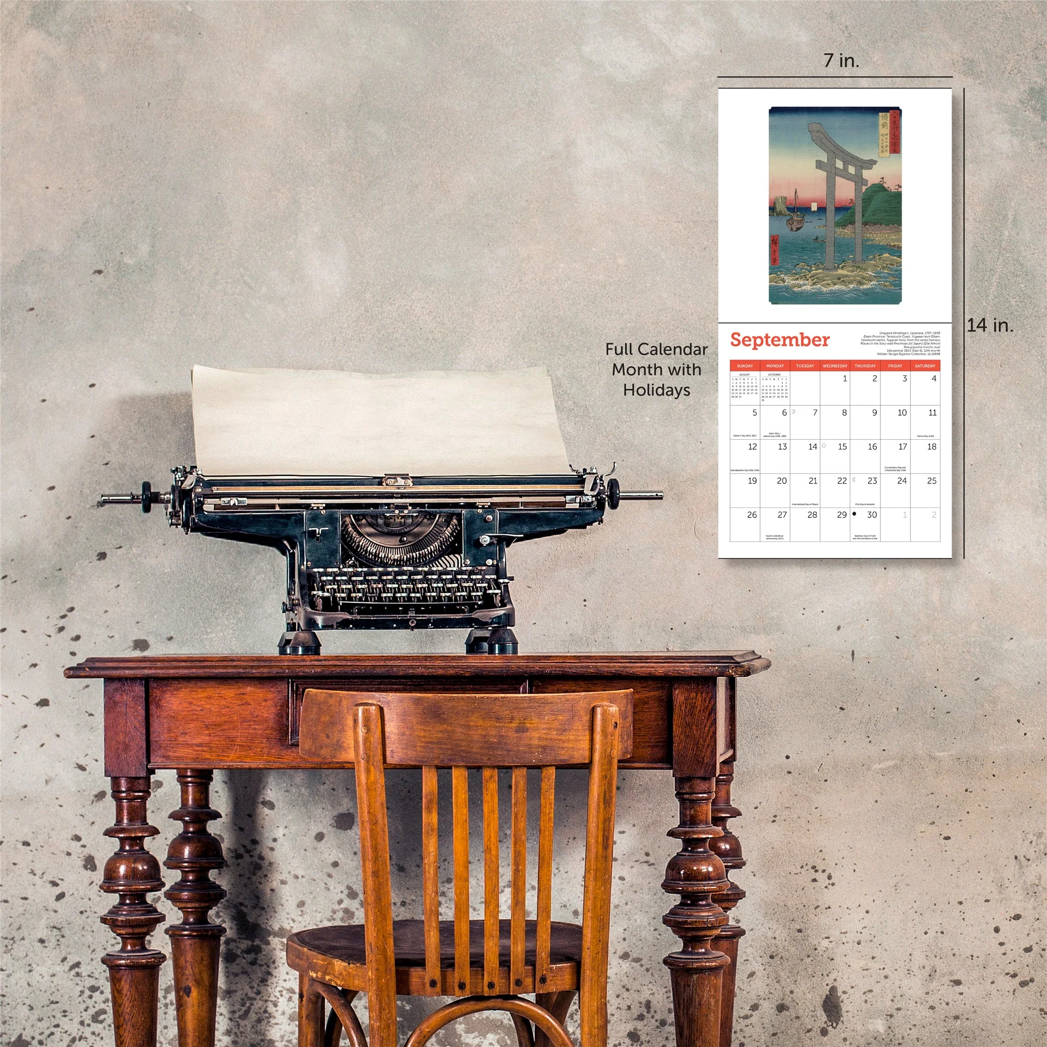 Japanese Woodblocks MFA Boston 2027 Mini Calendar - Image 6