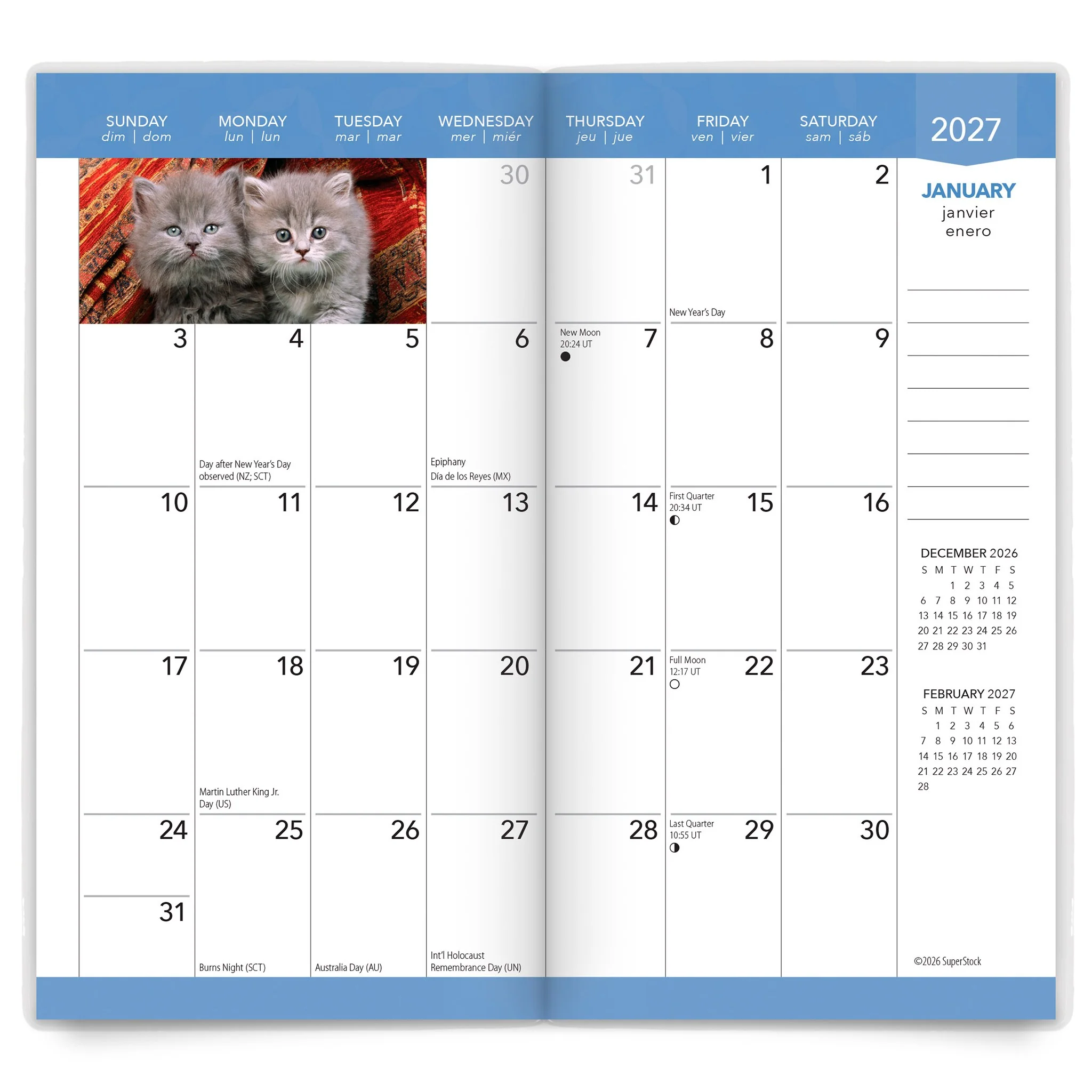 Kitten Cuddles 2027-2028 2-Year Pocket Planner - Image 2