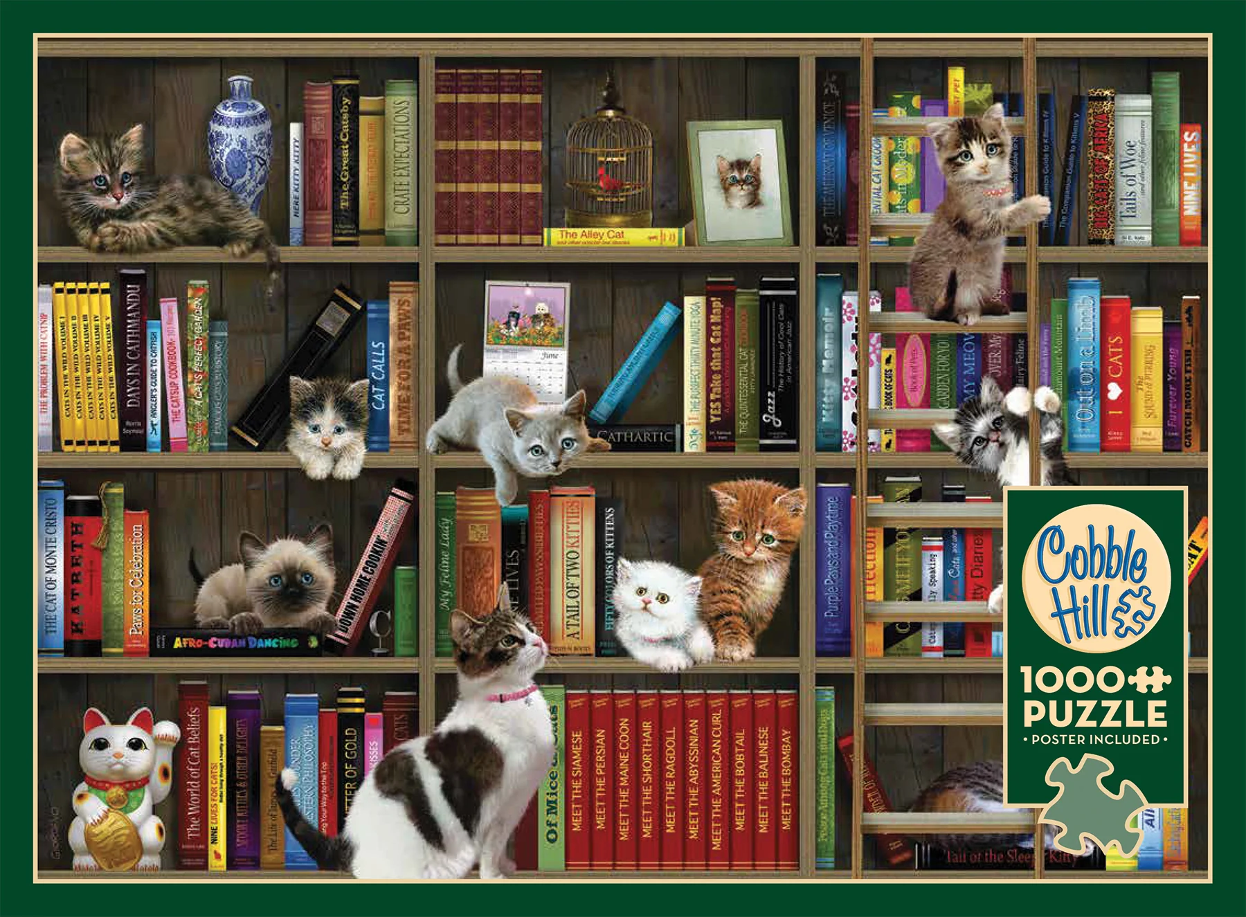 Kitty Librarians Exclusive 1000 Piece Puzzle - Image 4