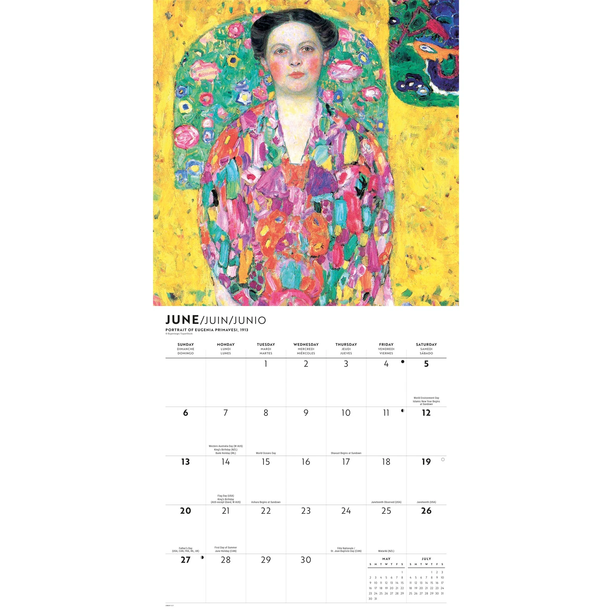 Klimt 2027 Wall Calendar - Image 4