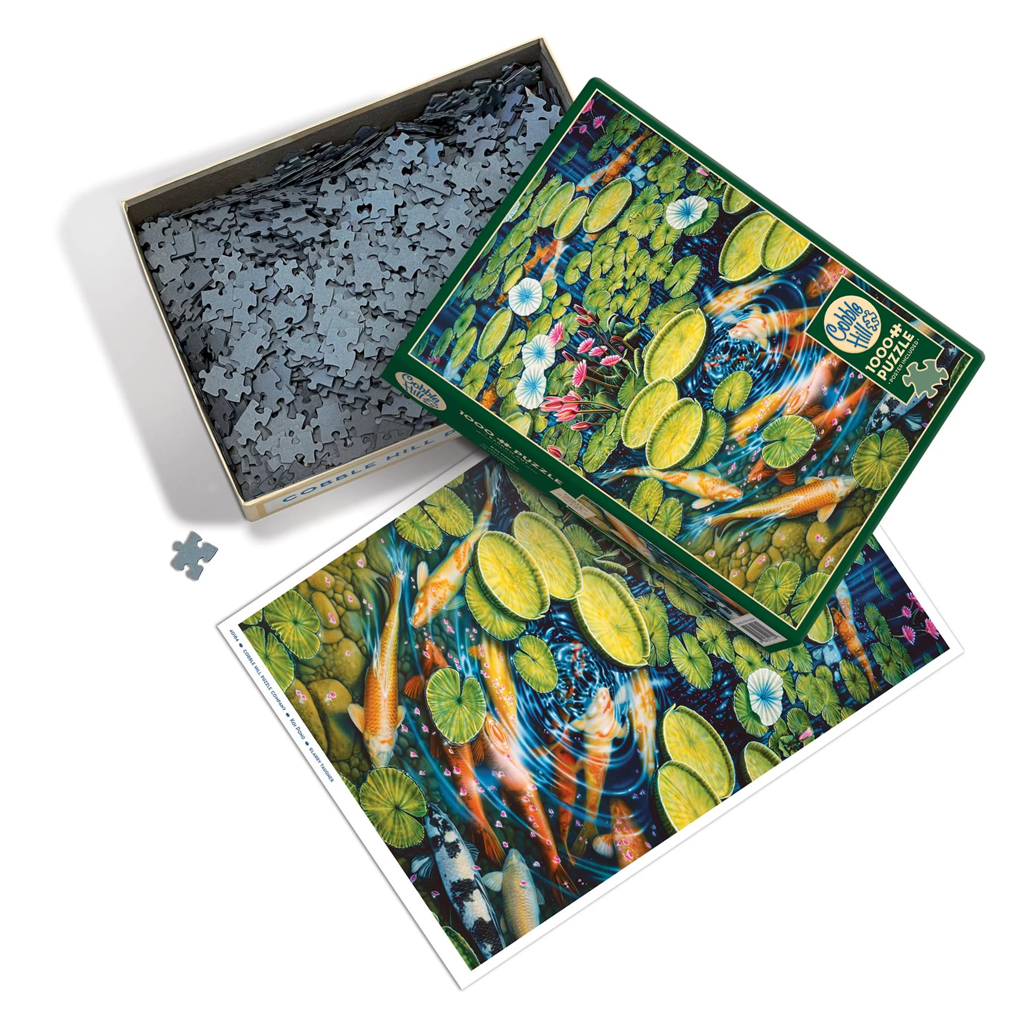 Koi Pond 1000 Piece Puzzle Cobble Hill - Image 5