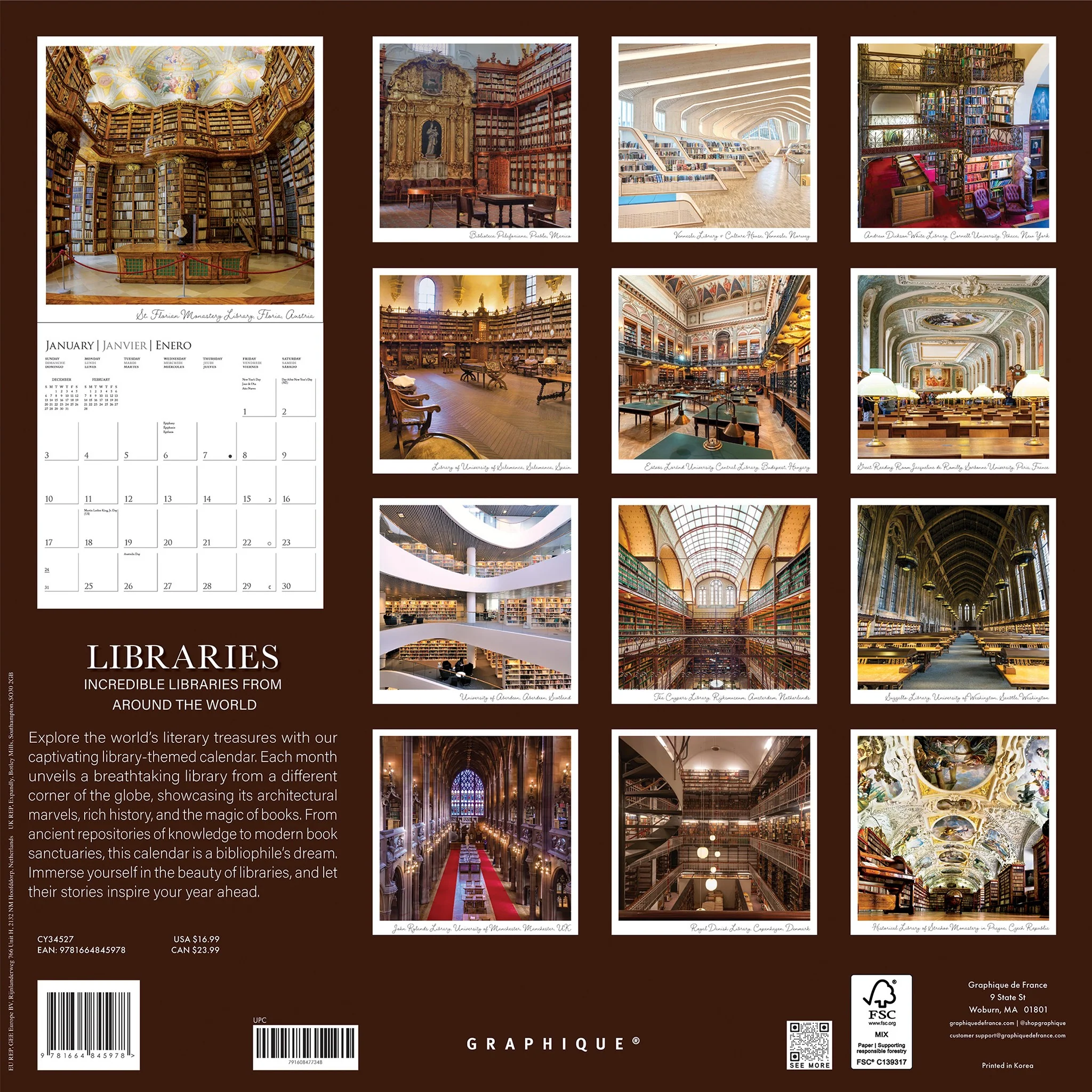 Libraries 2027 Wall Calendar - Image 2