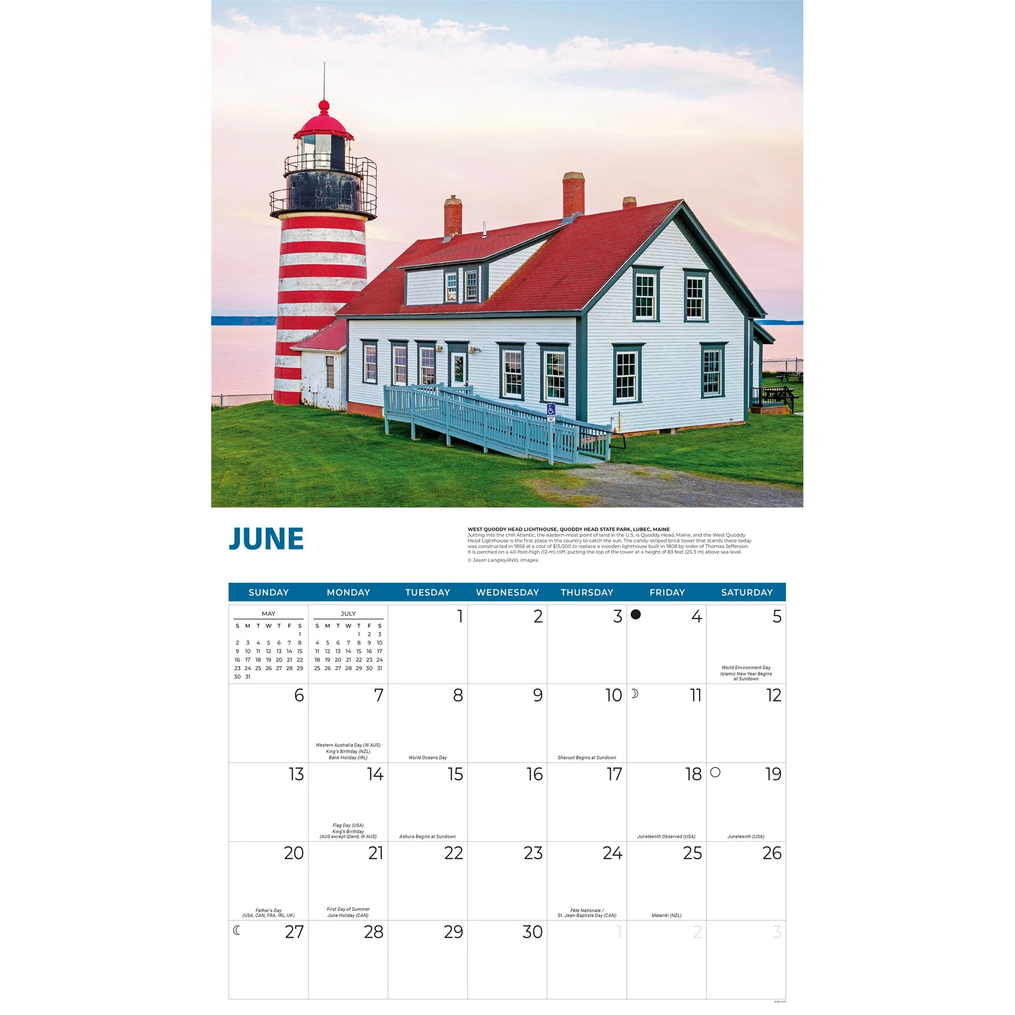 Lighthouses 2027 Wall Calendar - Image 4