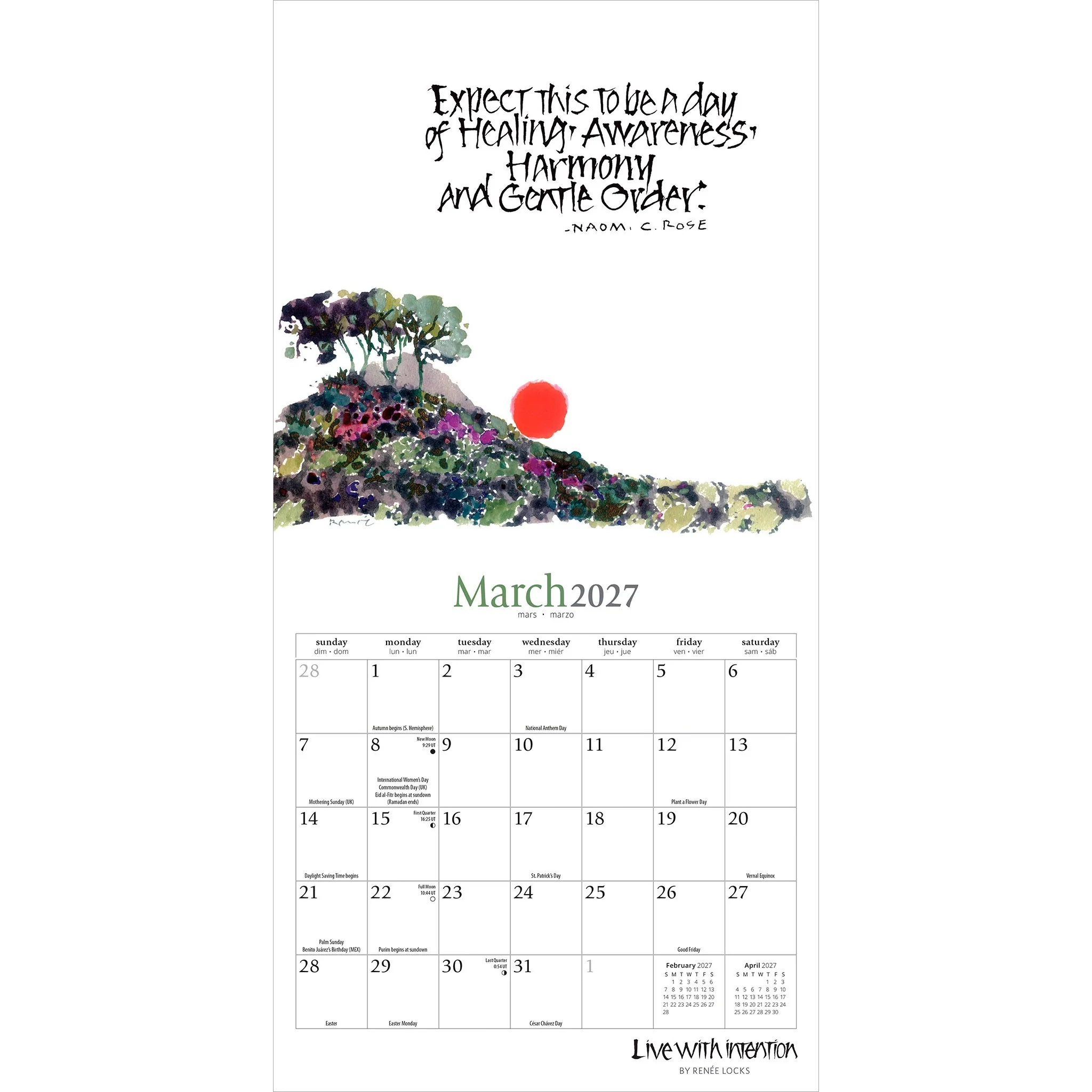 Live with Intention 2027 Mini Calendar - Image 3