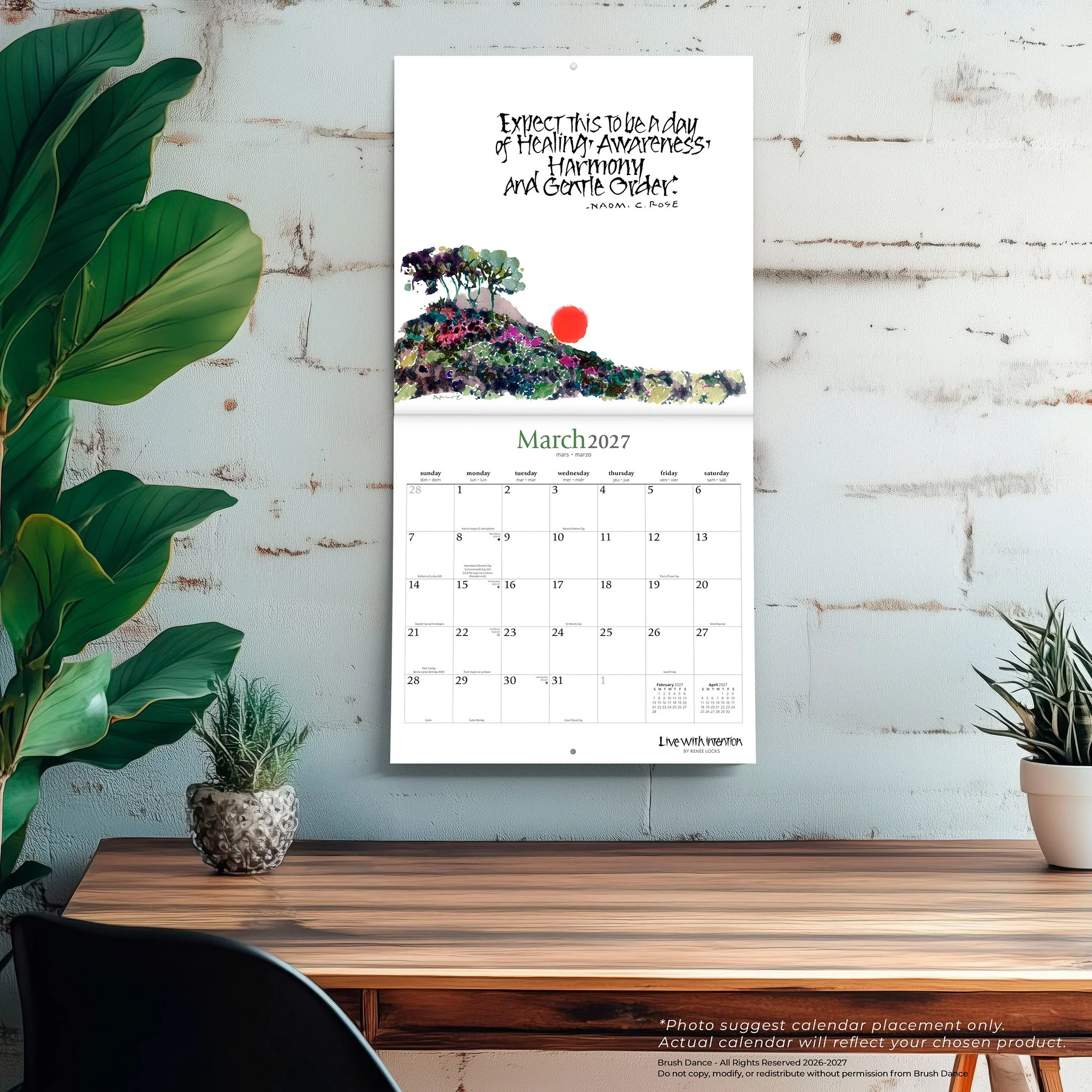Live with Intention 2027 Wall Calendar - Image 5