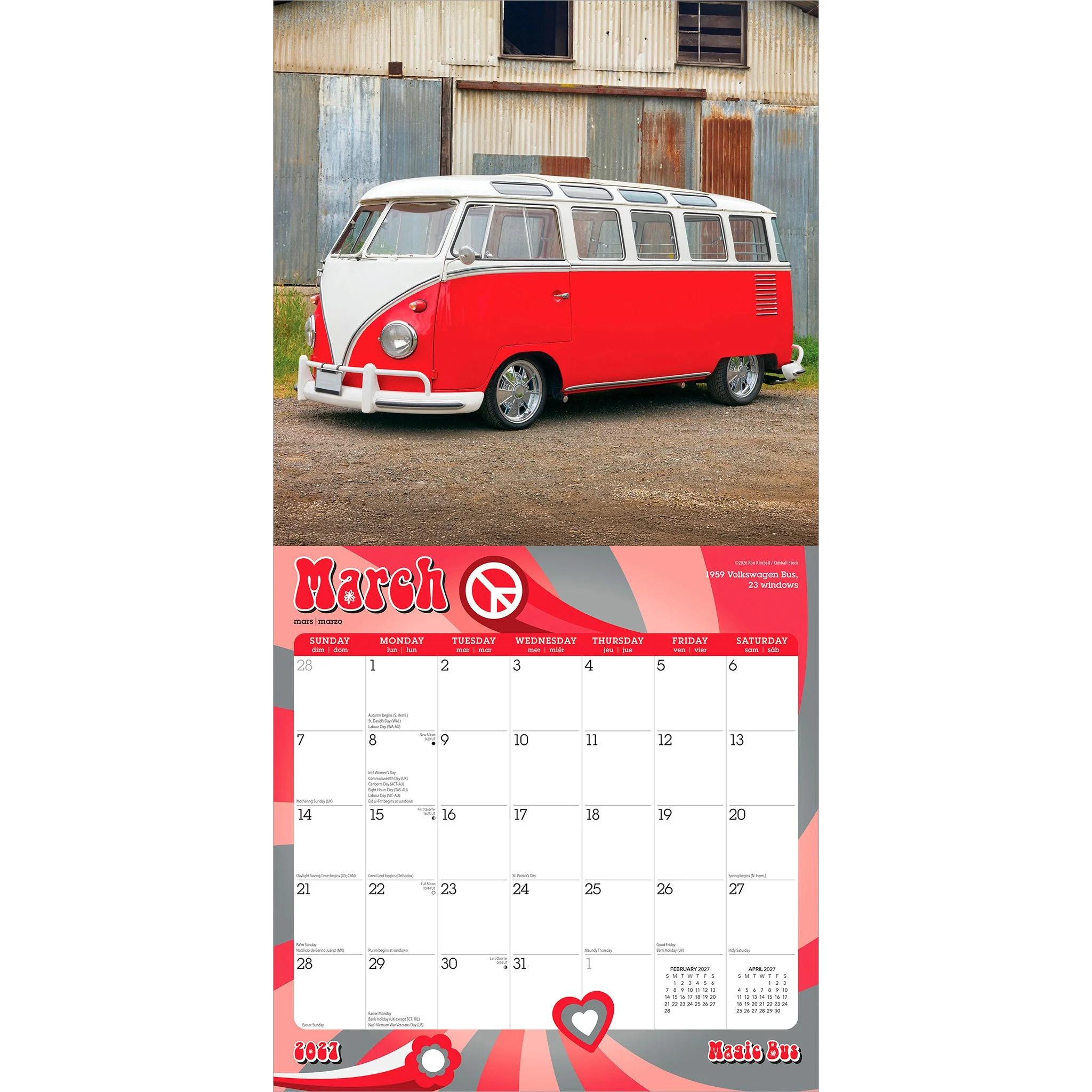 Magic Bus 2027 Wall Calendar - Image 3