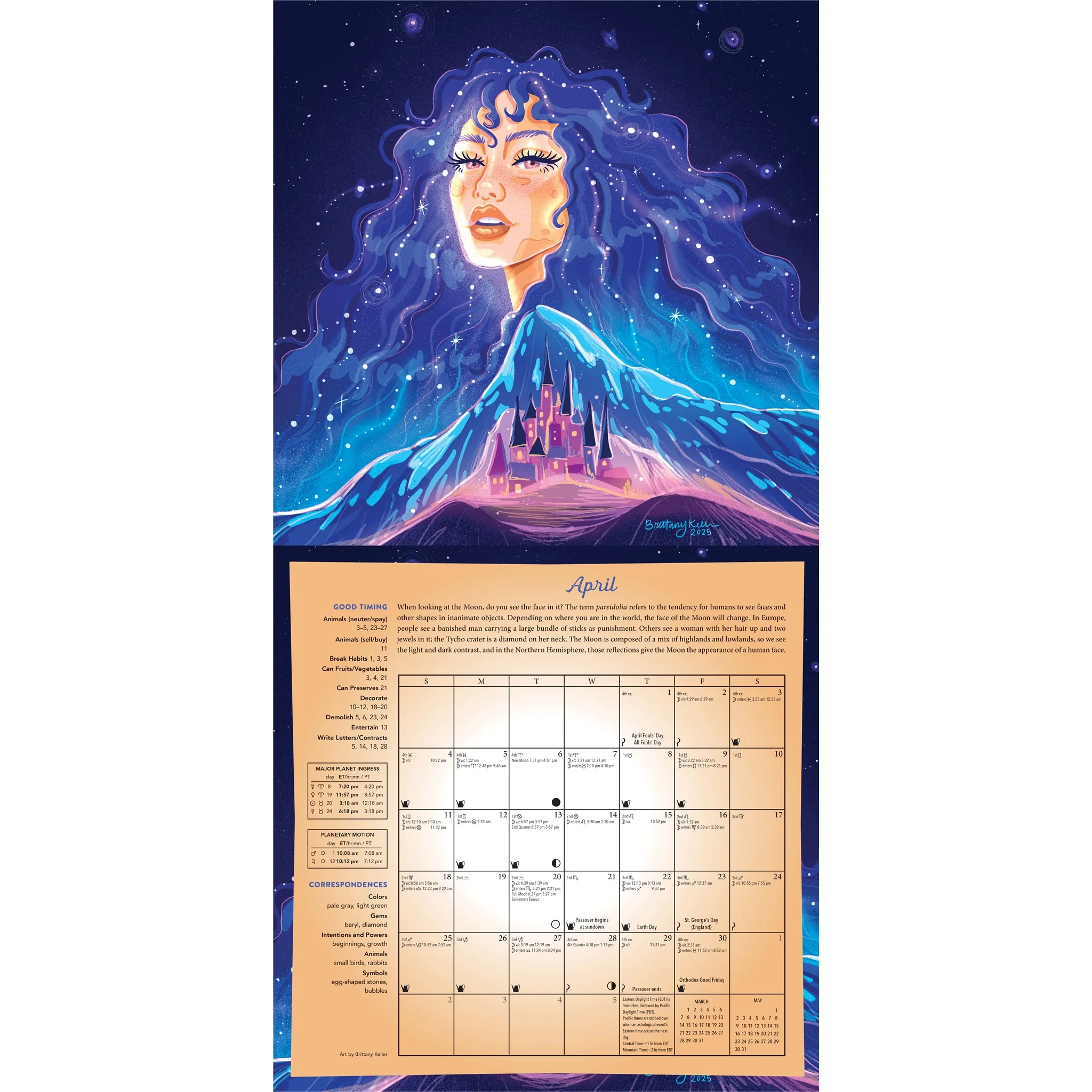 Magical Moon 2027 Wall Calendar - Image 4