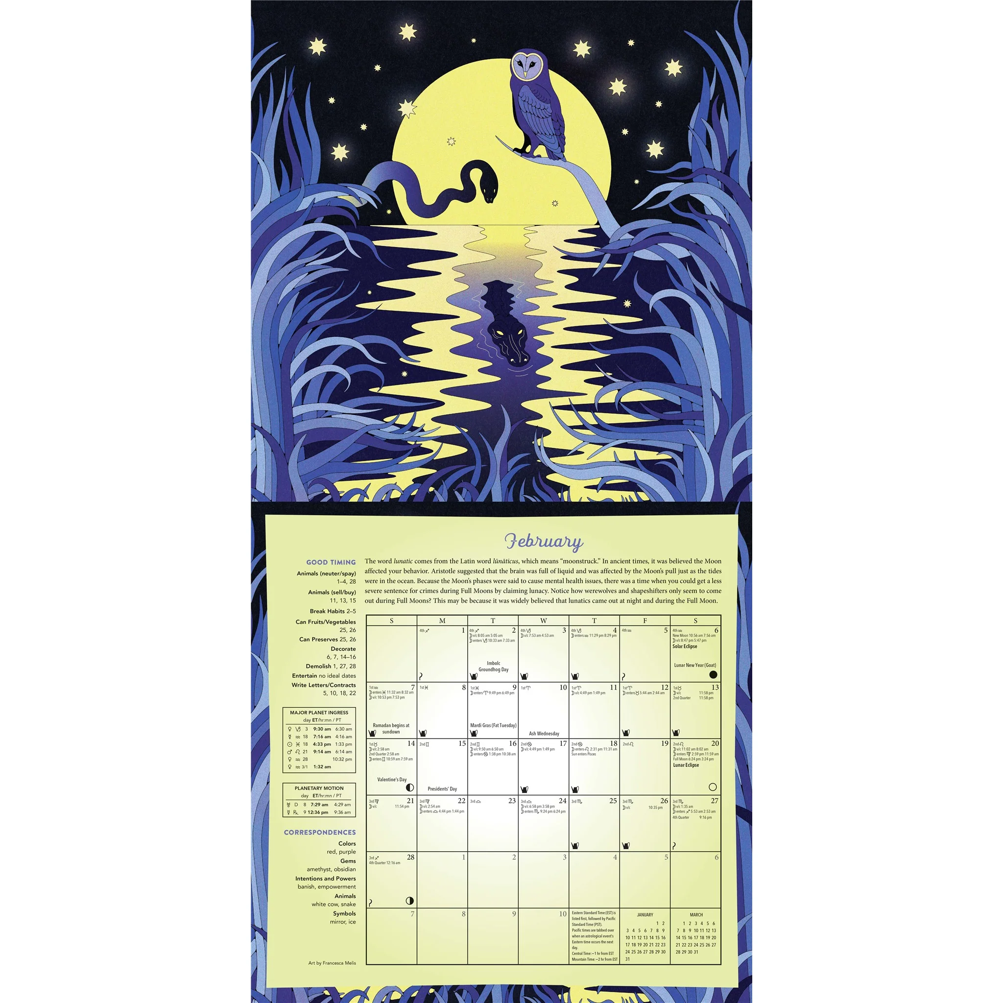 Magical Moon 2027 Wall Calendar - Image 5