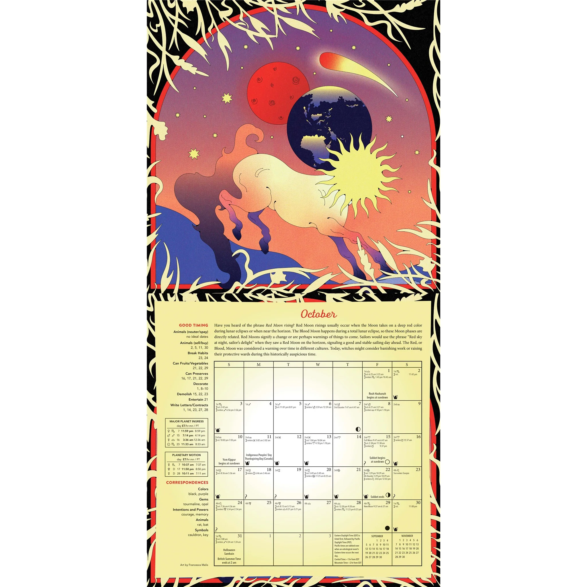 Magical Moon 2027 Wall Calendar - Image 6