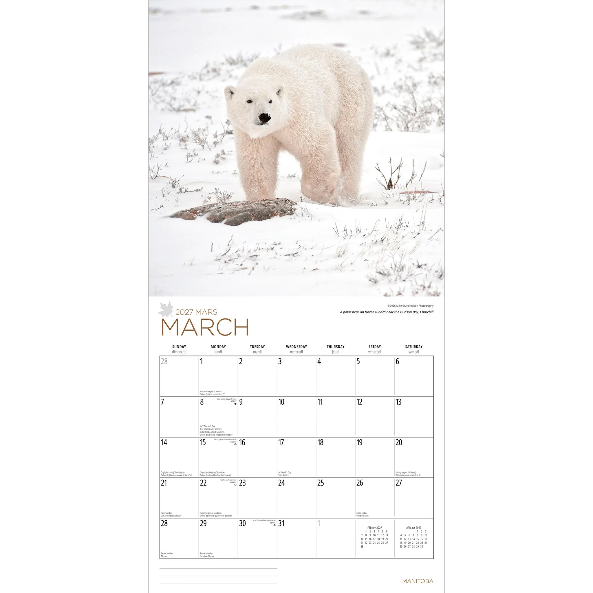 Manitoba 2027 Wall Calendar - Image 3