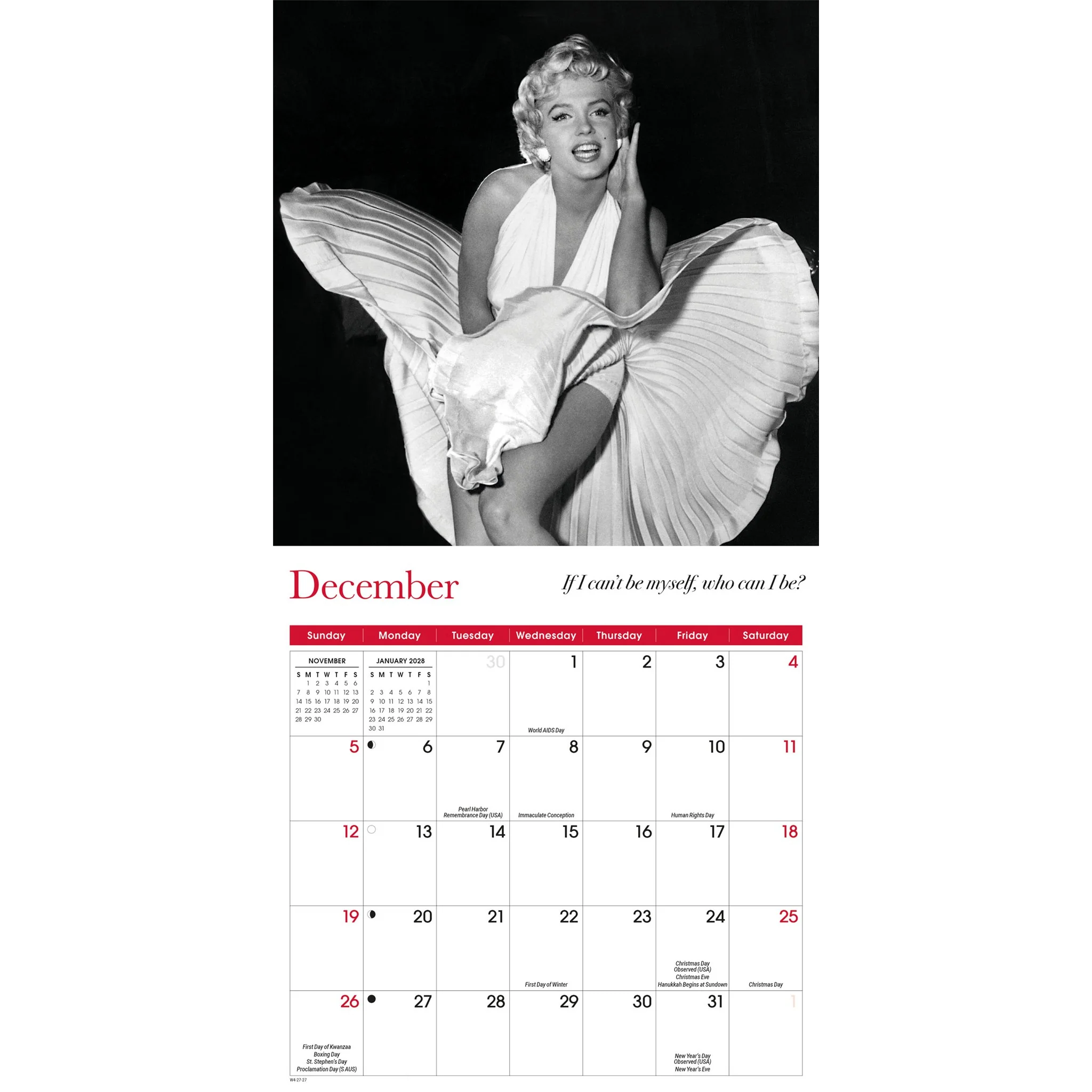 Marilyn Monroe 2027 Mini Calendar - Image 5