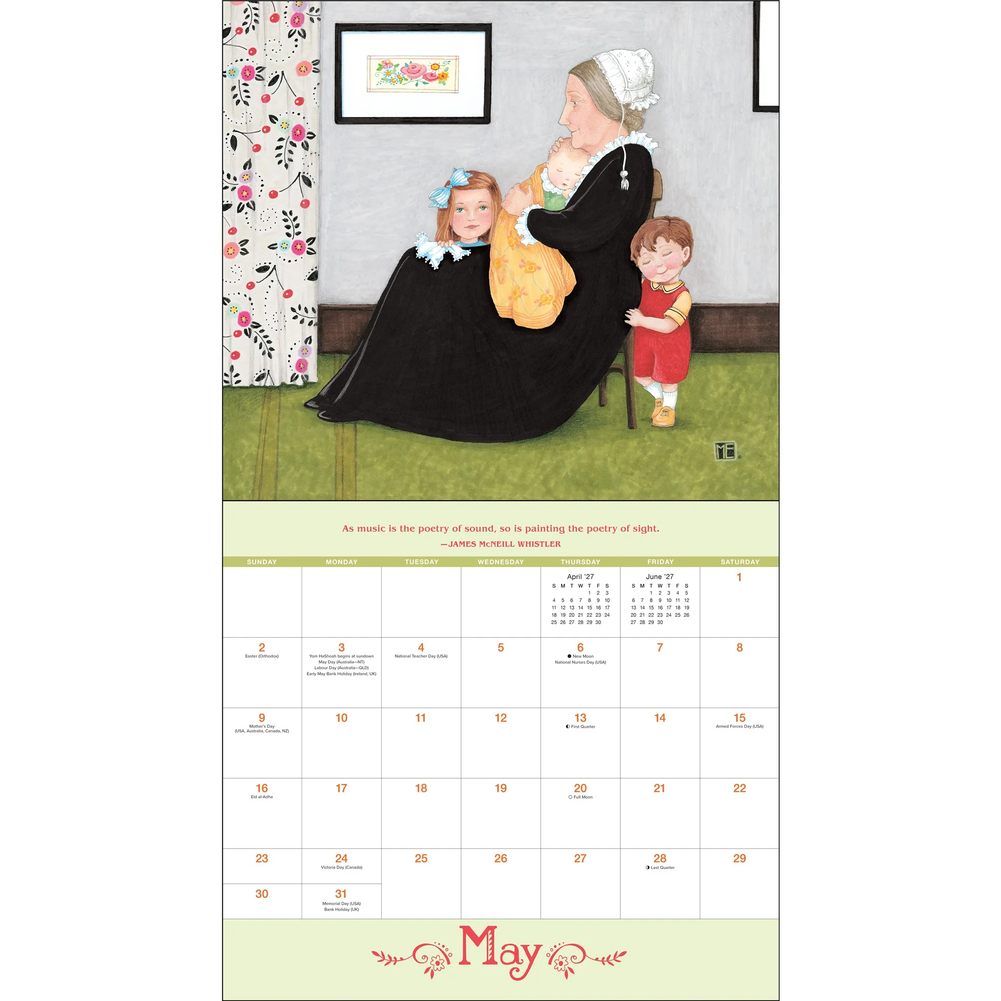 Mary Engelbreit's ME and the Masterpieces 2027 Wall Calendar - Image 4