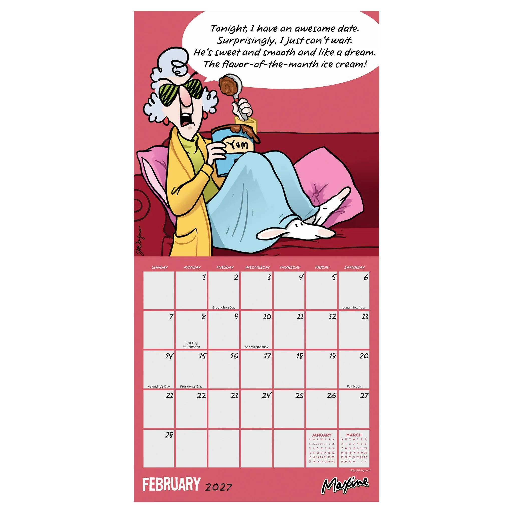 Maxine 2027 Mini Calendar - Image 4