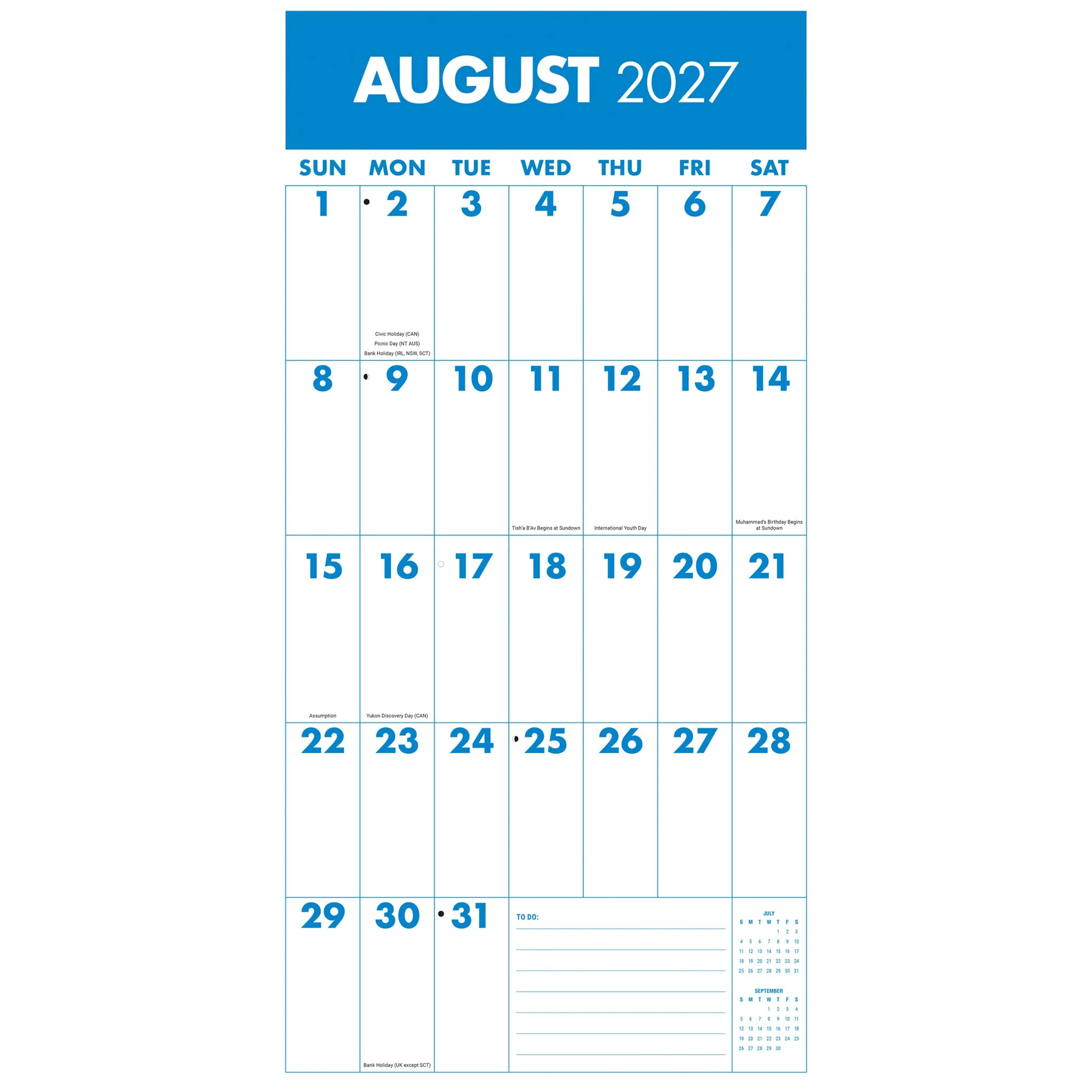 Mega Grid 2027 Wall Calendar - Image 4