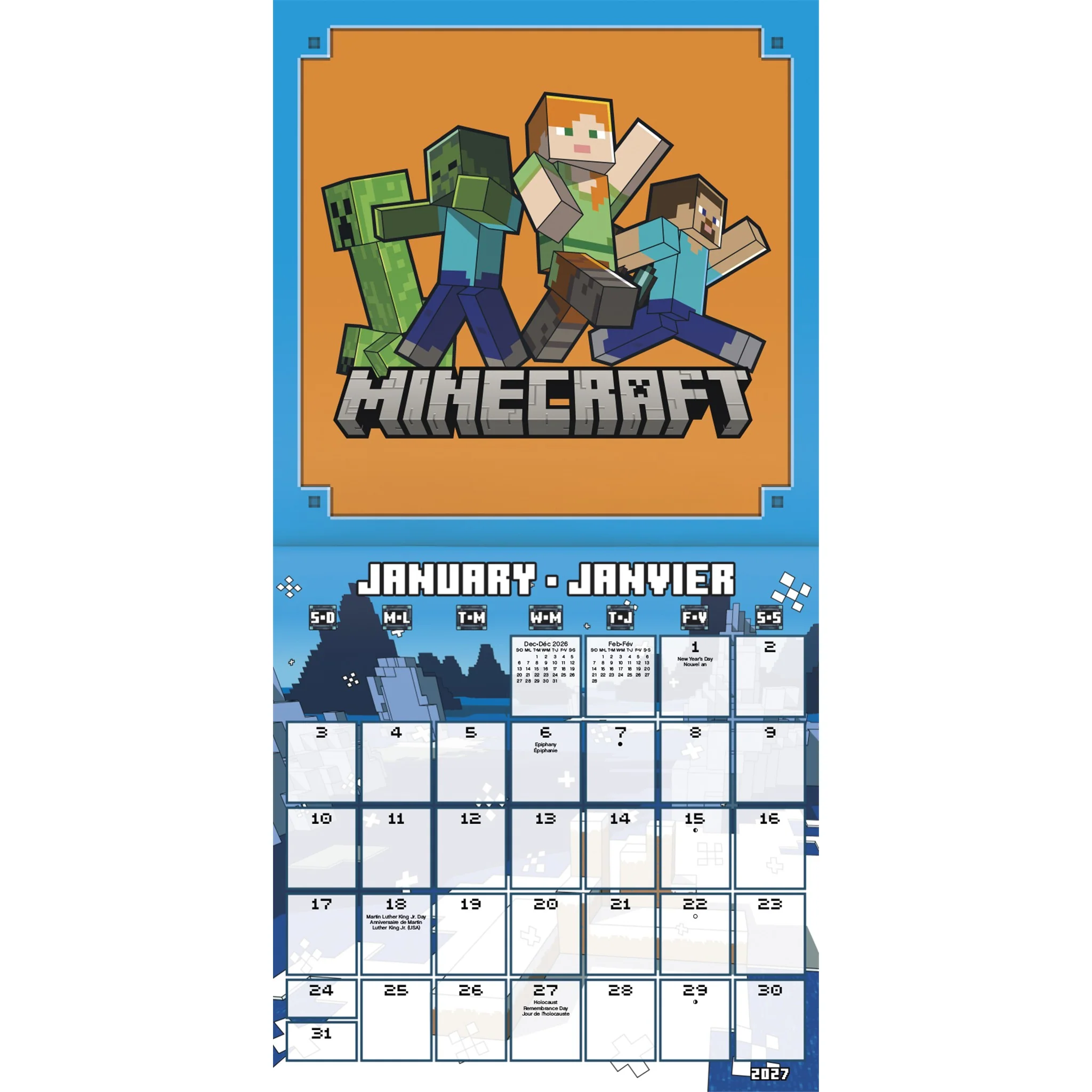 Minecraft 2027 Mini Calendar - Image 3