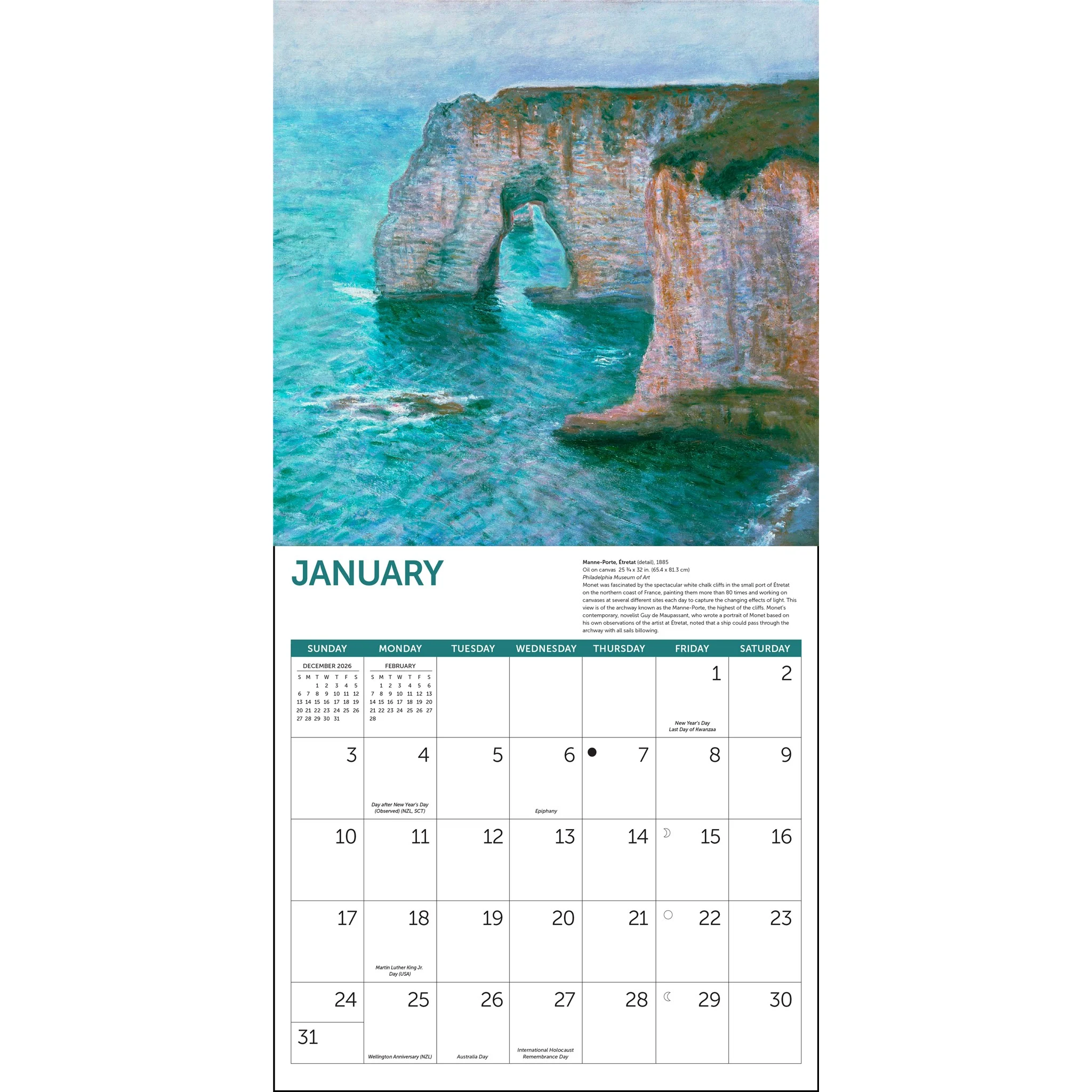 Monet At Sea 2027 Wall Calendar - Image 3