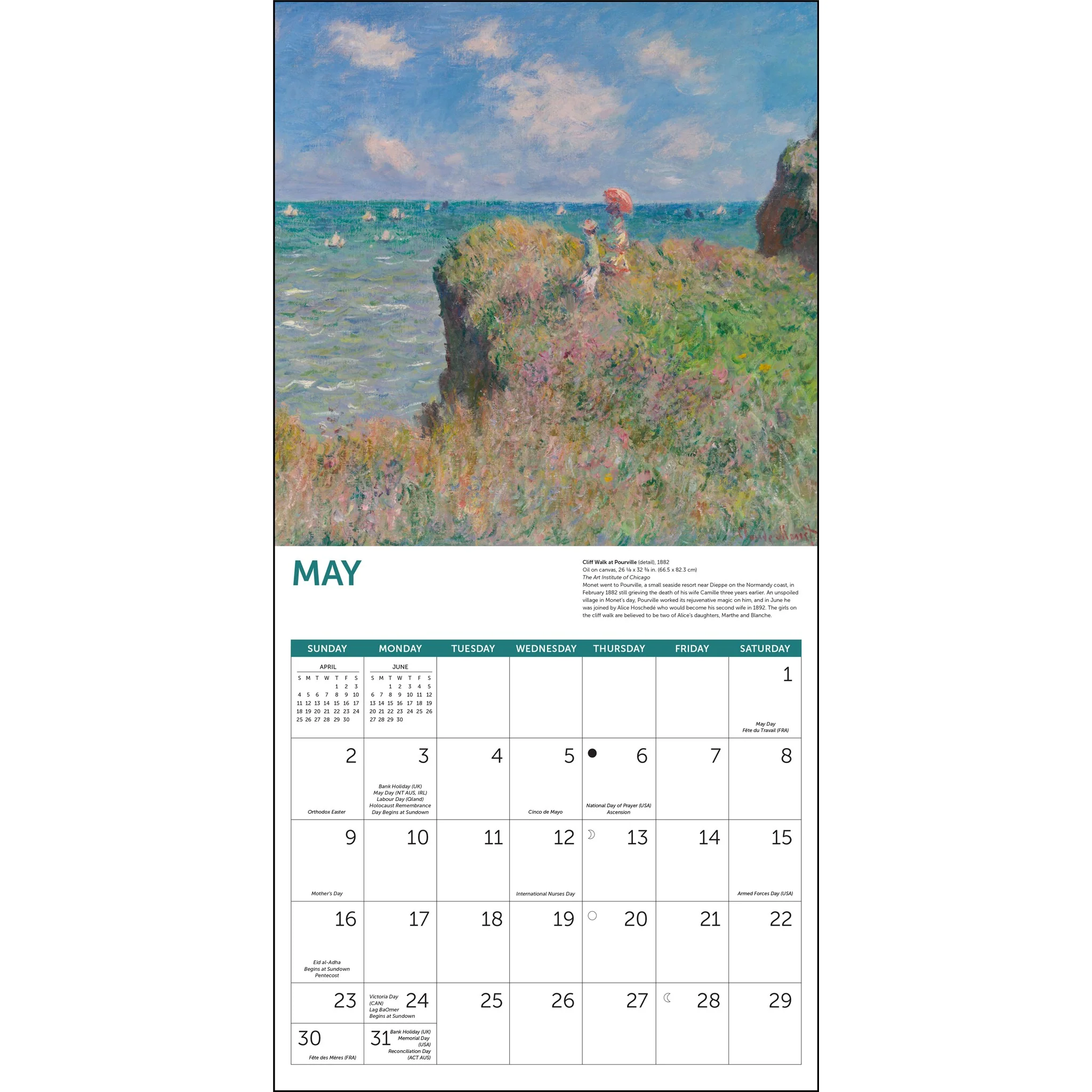 Monet At Sea 2027 Wall Calendar - Image 4