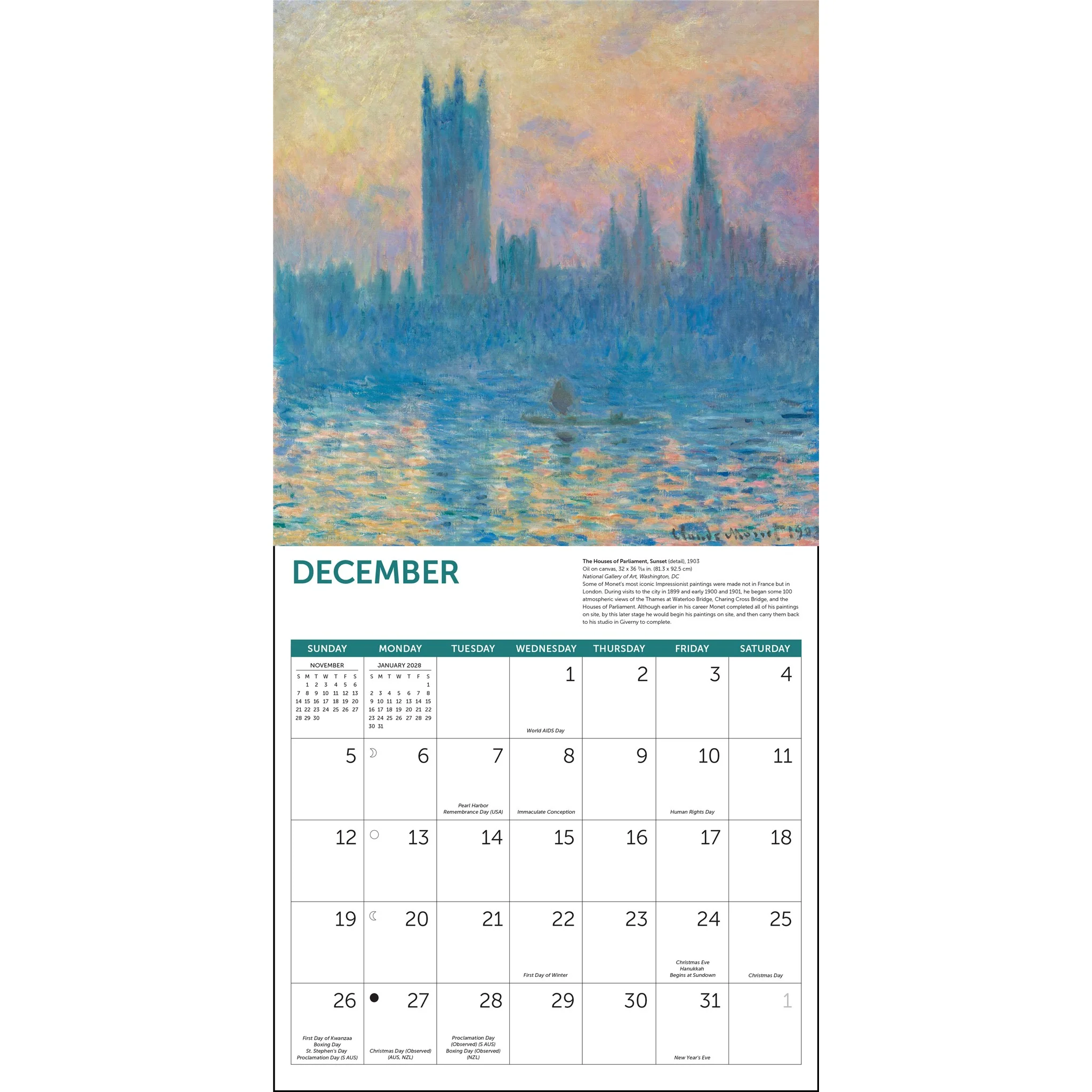 Monet At Sea 2027 Wall Calendar - Image 5