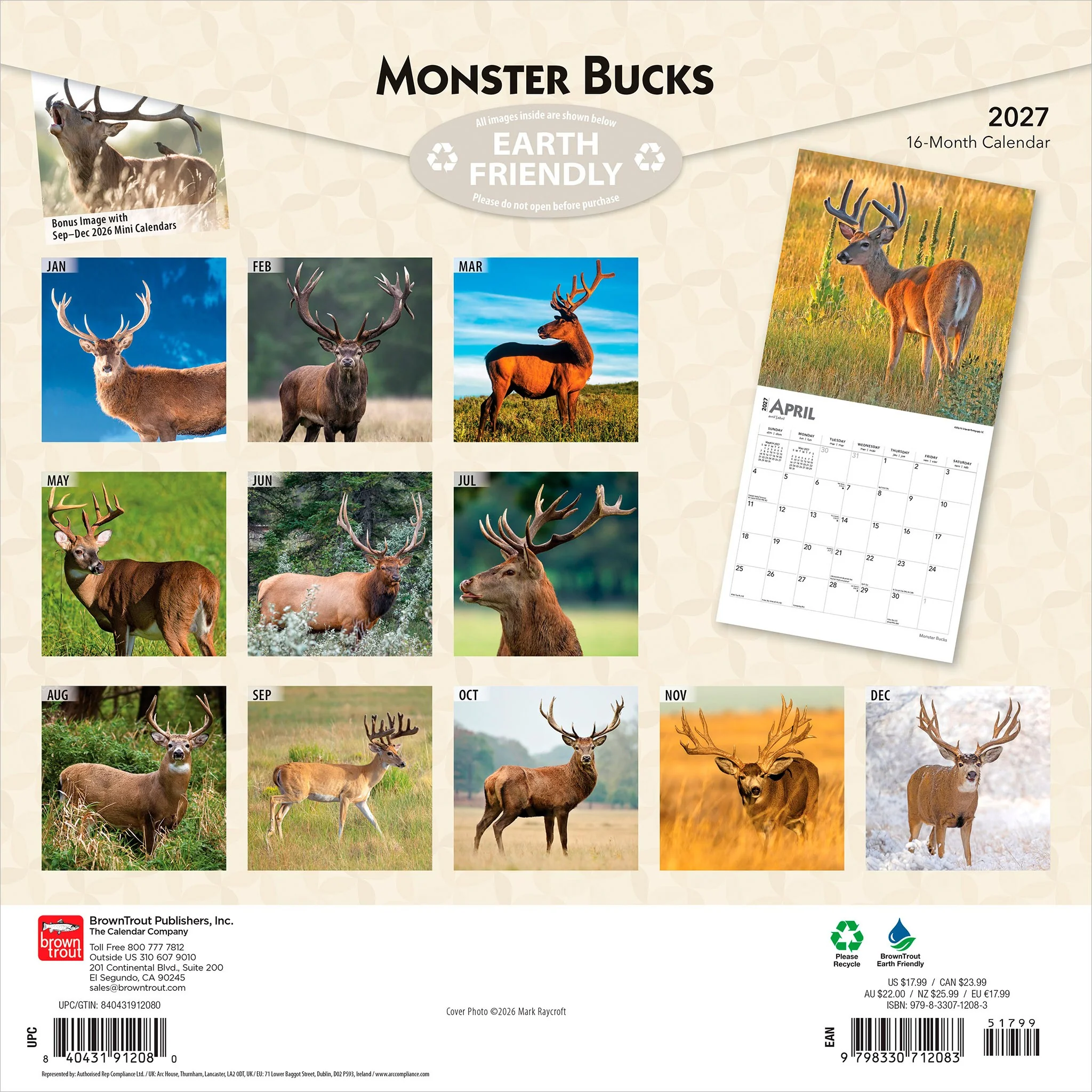 Monster Bucks 2027 Wall Calendar - Online Only - Image 2