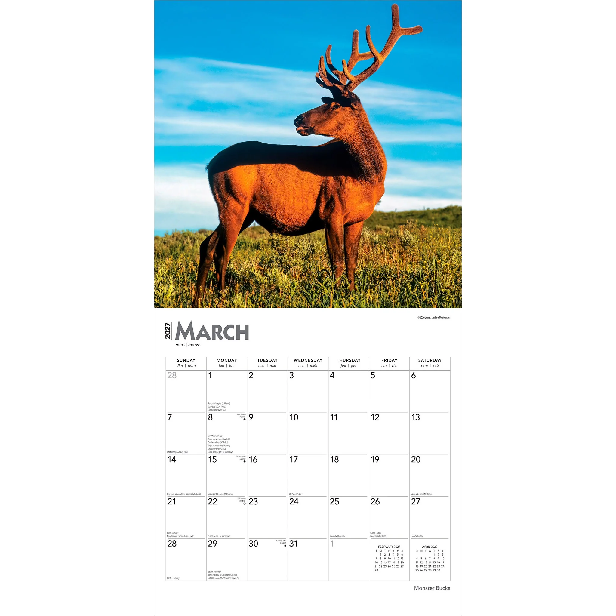 Monster Bucks 2027 Wall Calendar - Online Only - Image 3