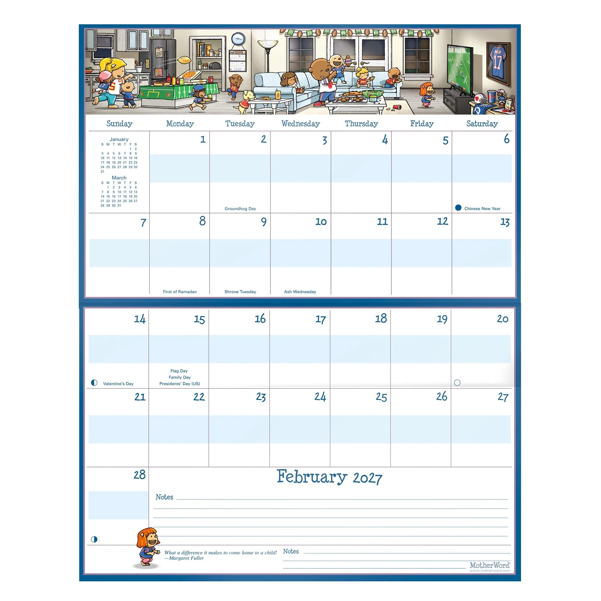 MotherWord Magnetic Fridge English 2027 Wall Calendar - Image 4