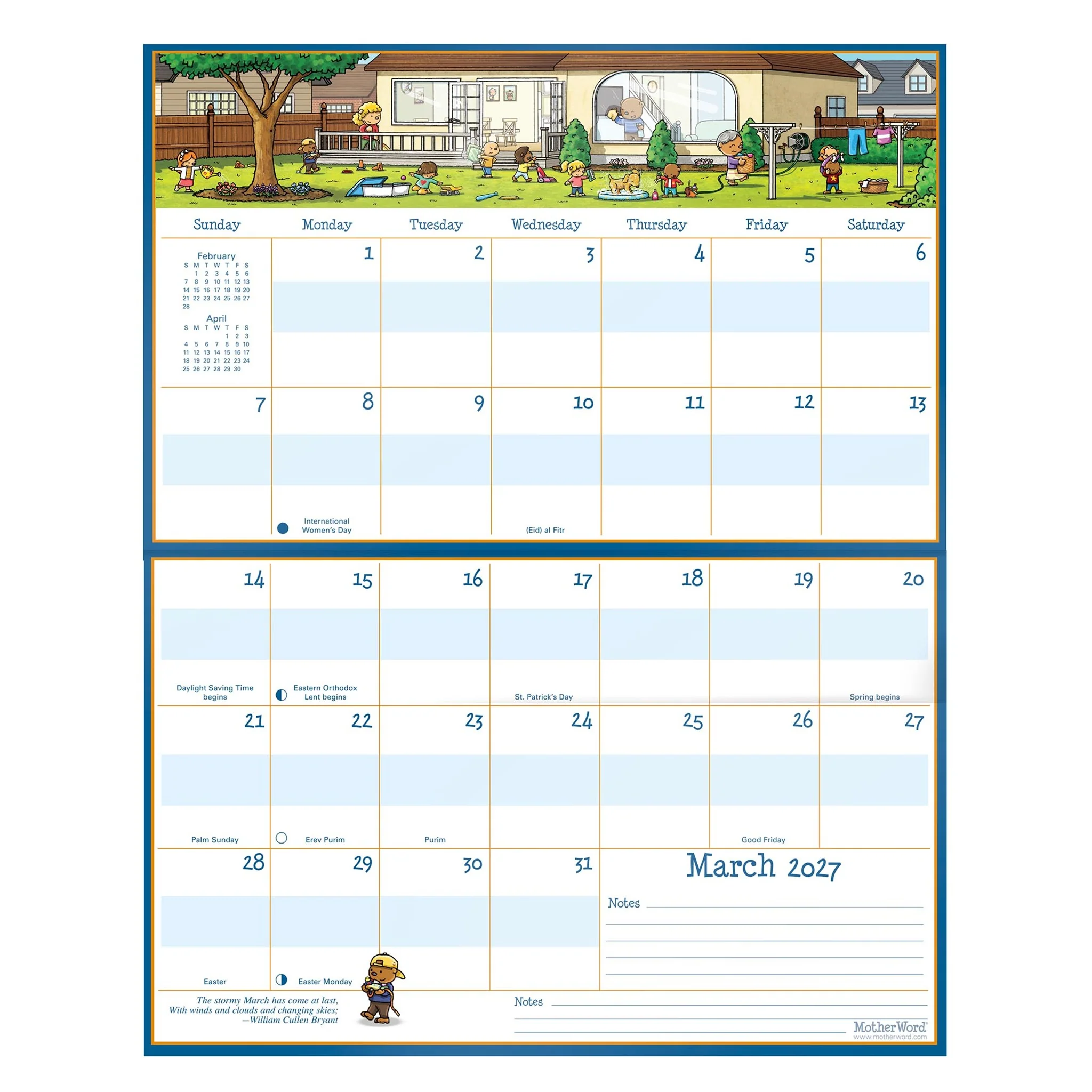 MotherWord Magnetic Fridge English 2027 Wall Calendar - Image 5