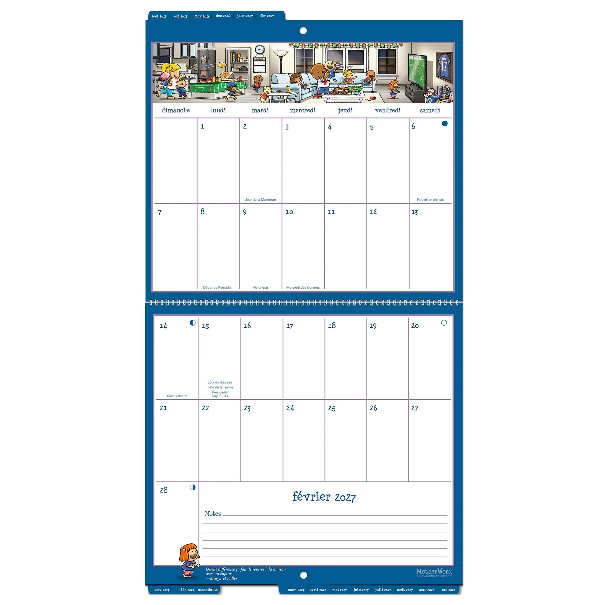 MotherWord Tabbed French 2027 Wall Calendar - Image 4