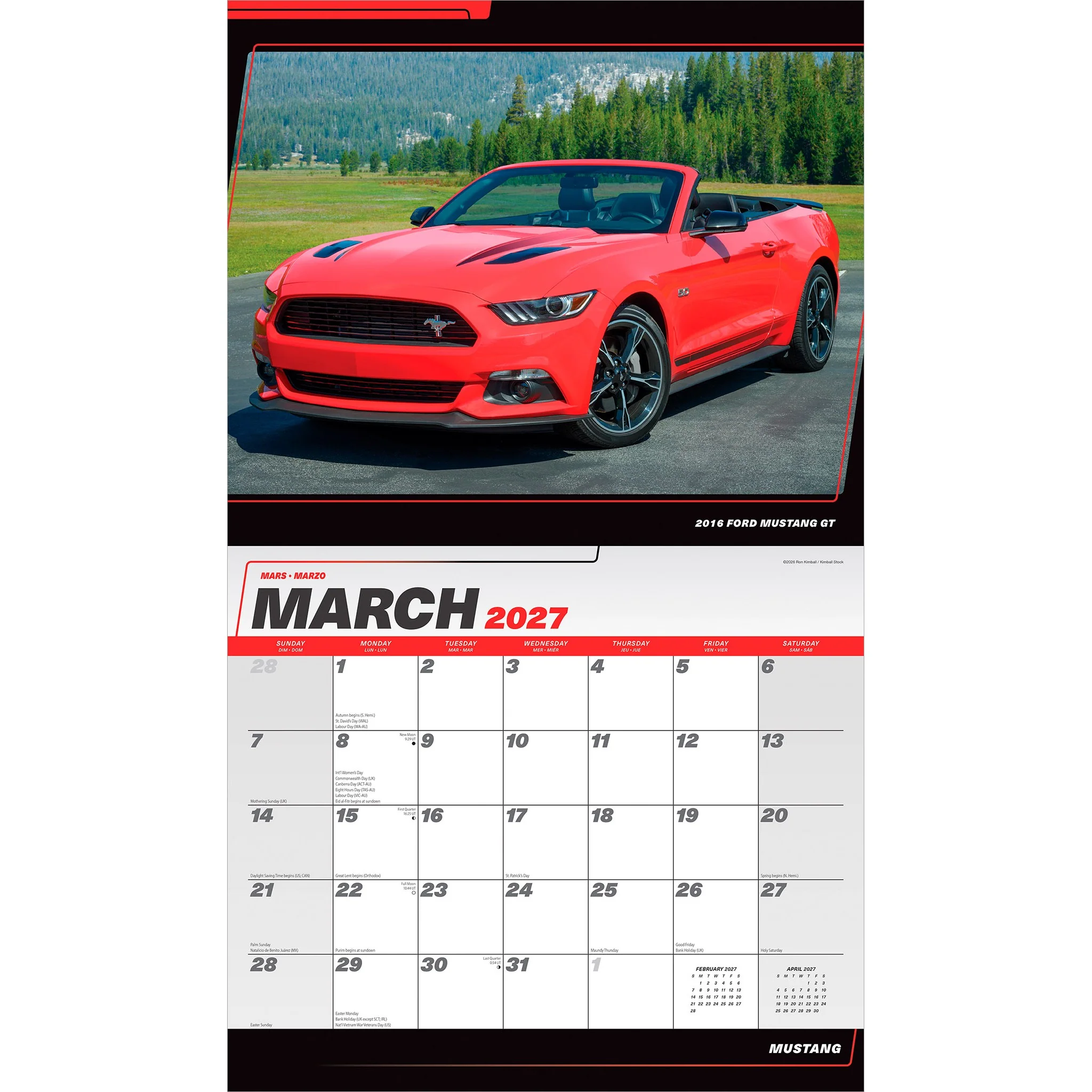 Mustang 2027 Wall Calendar - Image 3