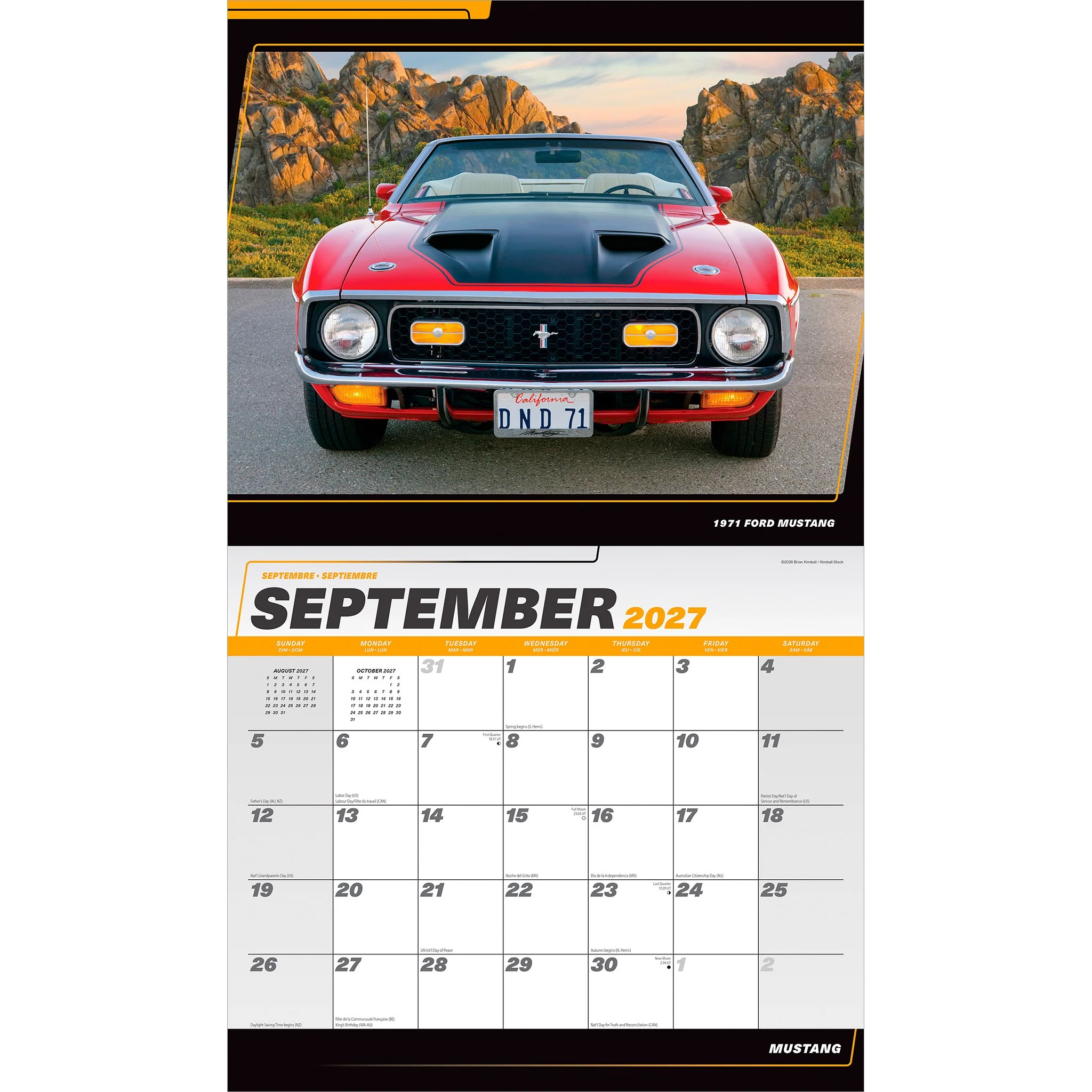 Mustang 2027 Wall Calendar - Image 4