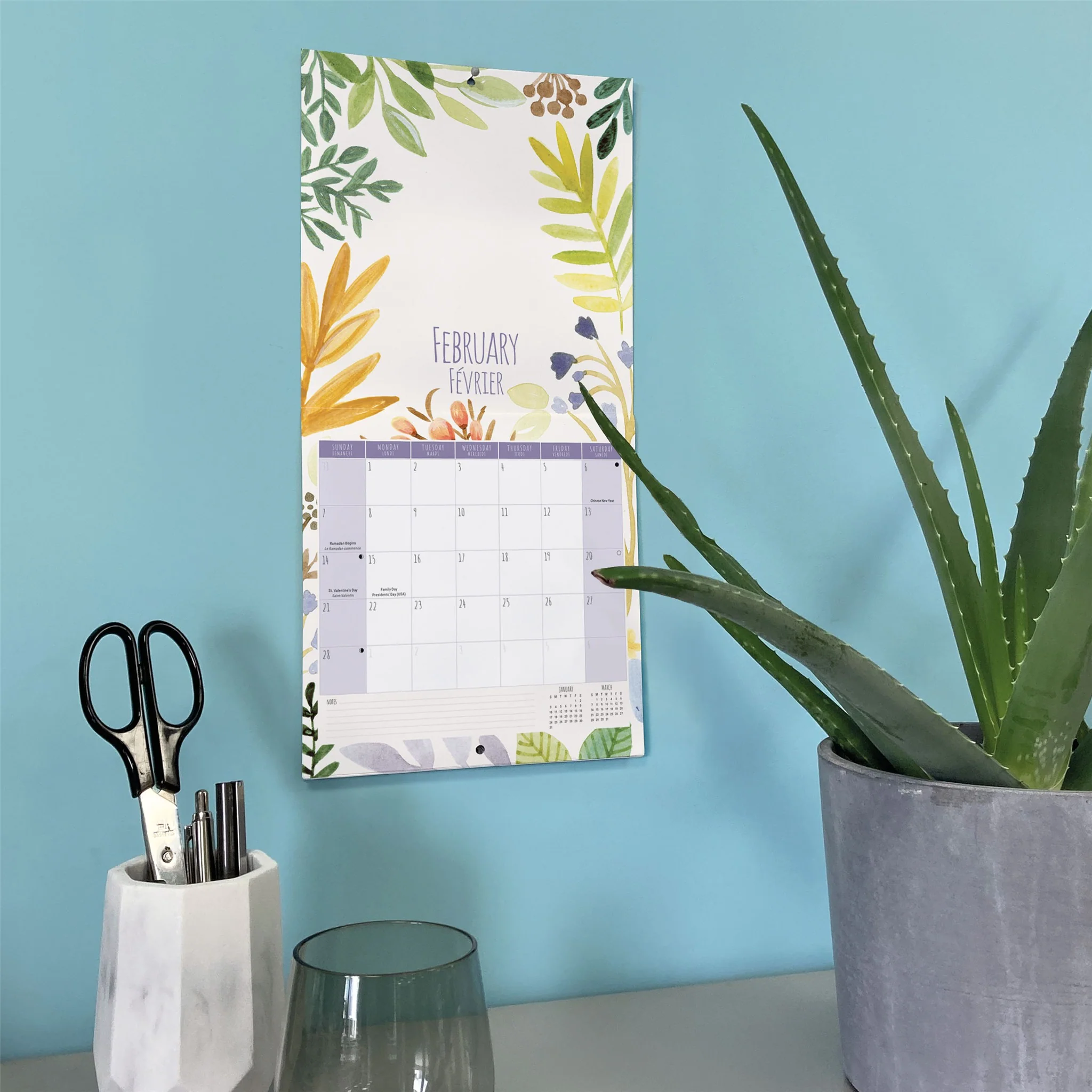 My Grandchildren 2027 Mini Magnetic Photo Calendar - Image 6