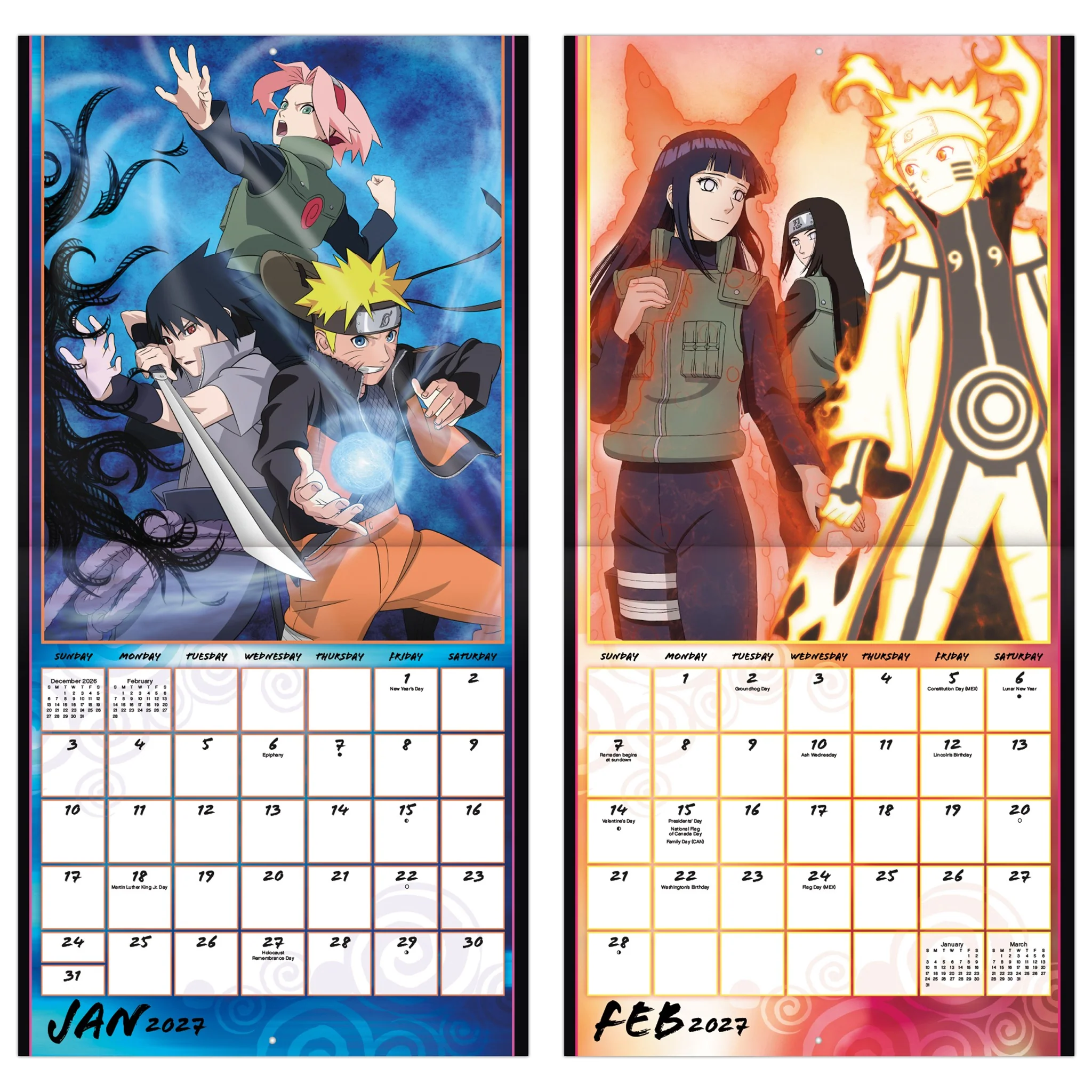 Naruto Shippuden 2027 Wall Calendar - Image 6