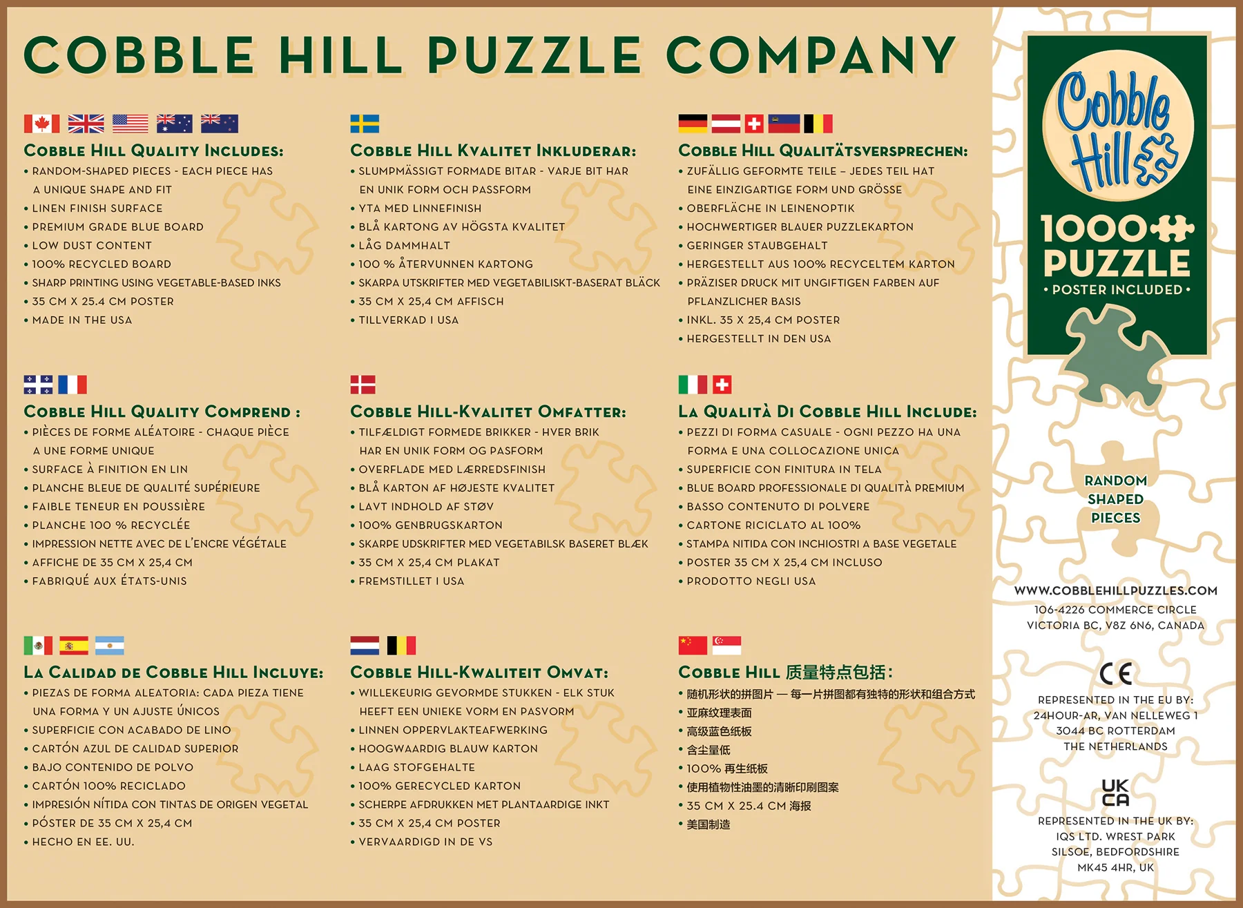 National Parks and Reserves of Canada 1000 Piece Puzzle - Online Only - Image 2