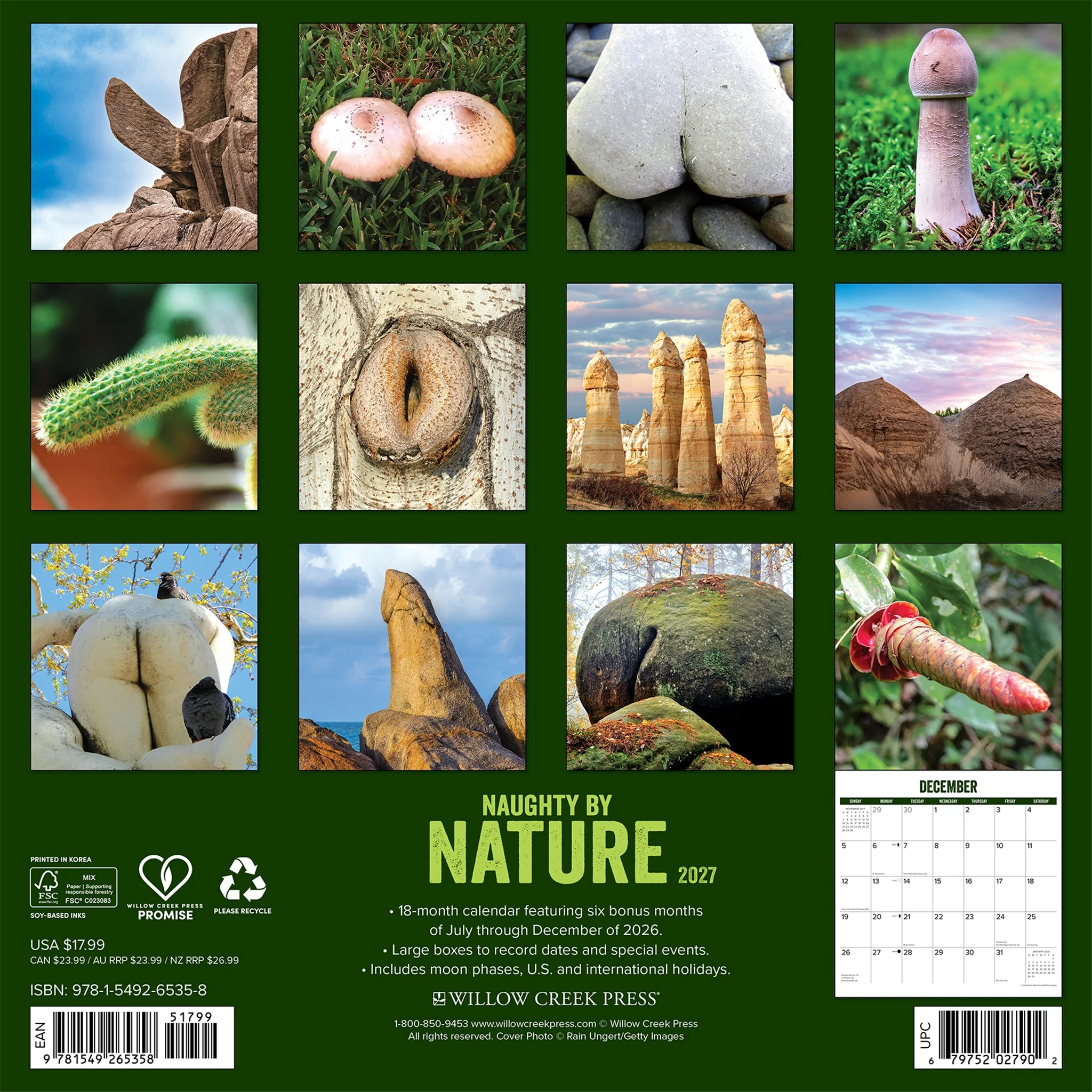 Naughty by Nature 2027 Wall Calendar - Online Only - Image 2