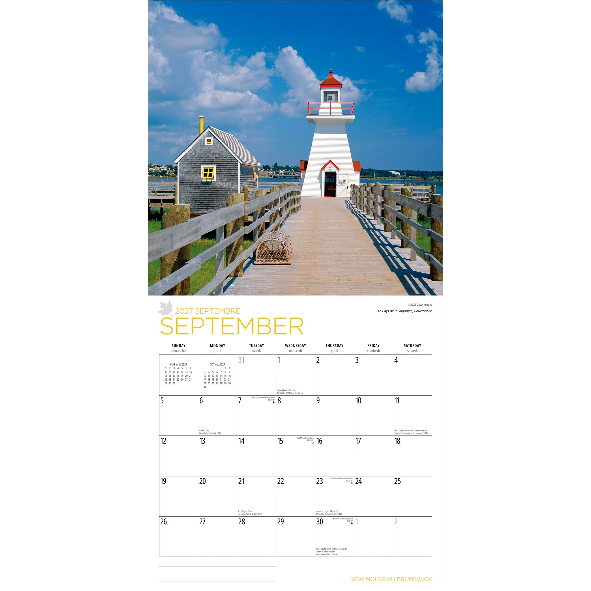 New Brunswick / Nouveau-Brunswick 2027 Wall Calendar - Image 4
